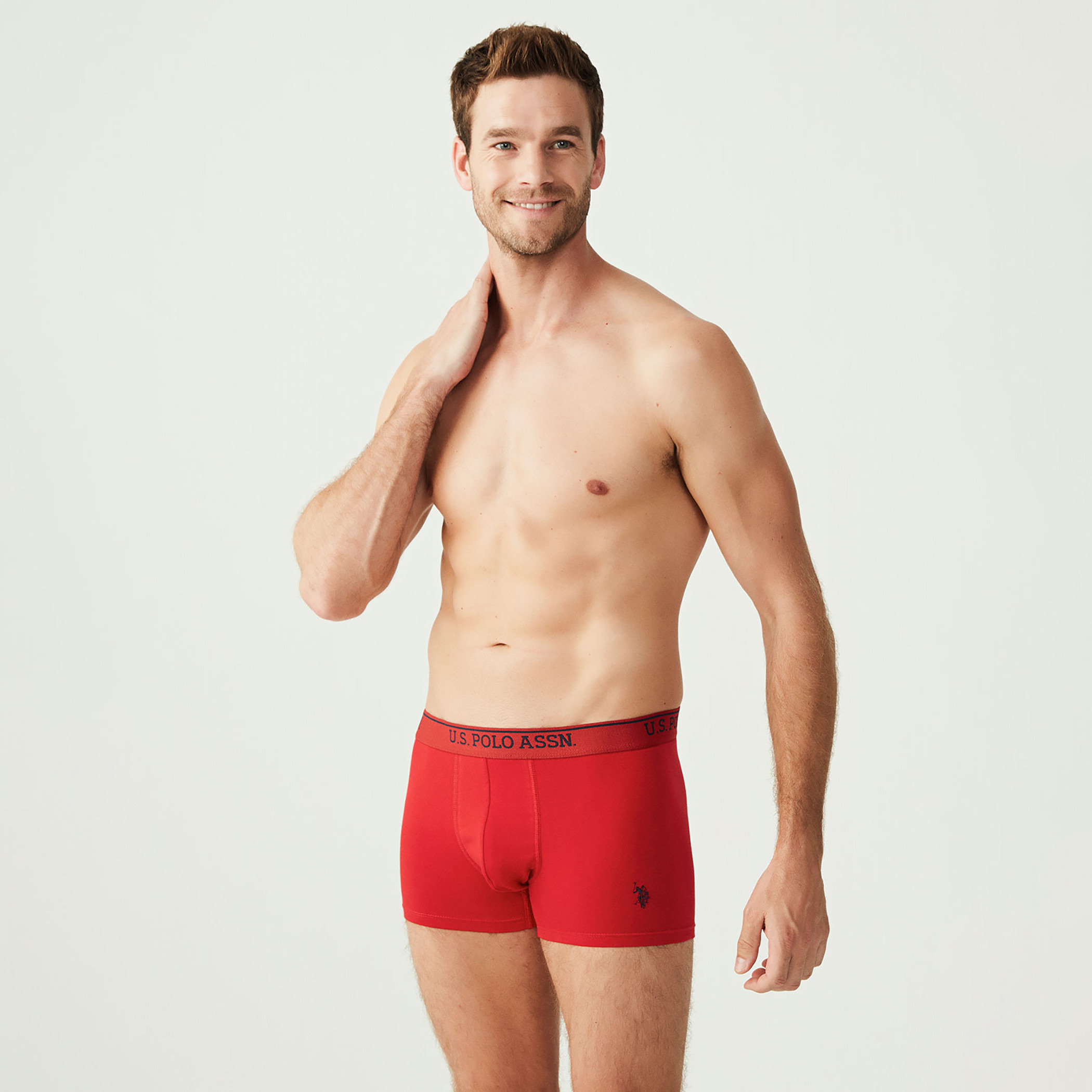 مجموعة من 3 قطع من يو اس بولو اسن من سراويل للرجال مع متعدد الألوان مطبوعة بحزام خصر-men-clothing-innerwear-underwear-image-6