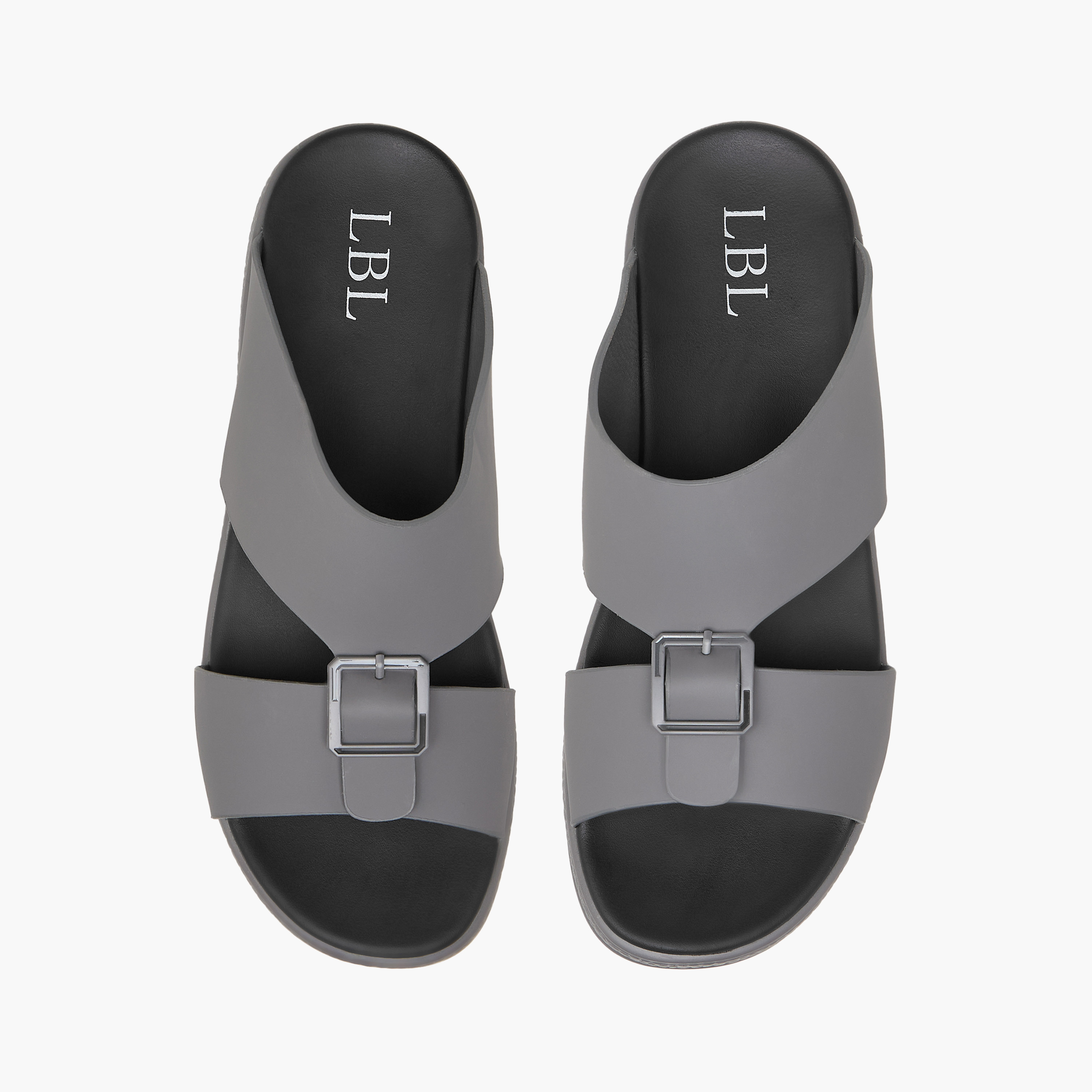 صندل عربي سهل الارتداء بزينة إبزيم إل بي إل من شو إكسبريس-men-shoes-sandals-image-1