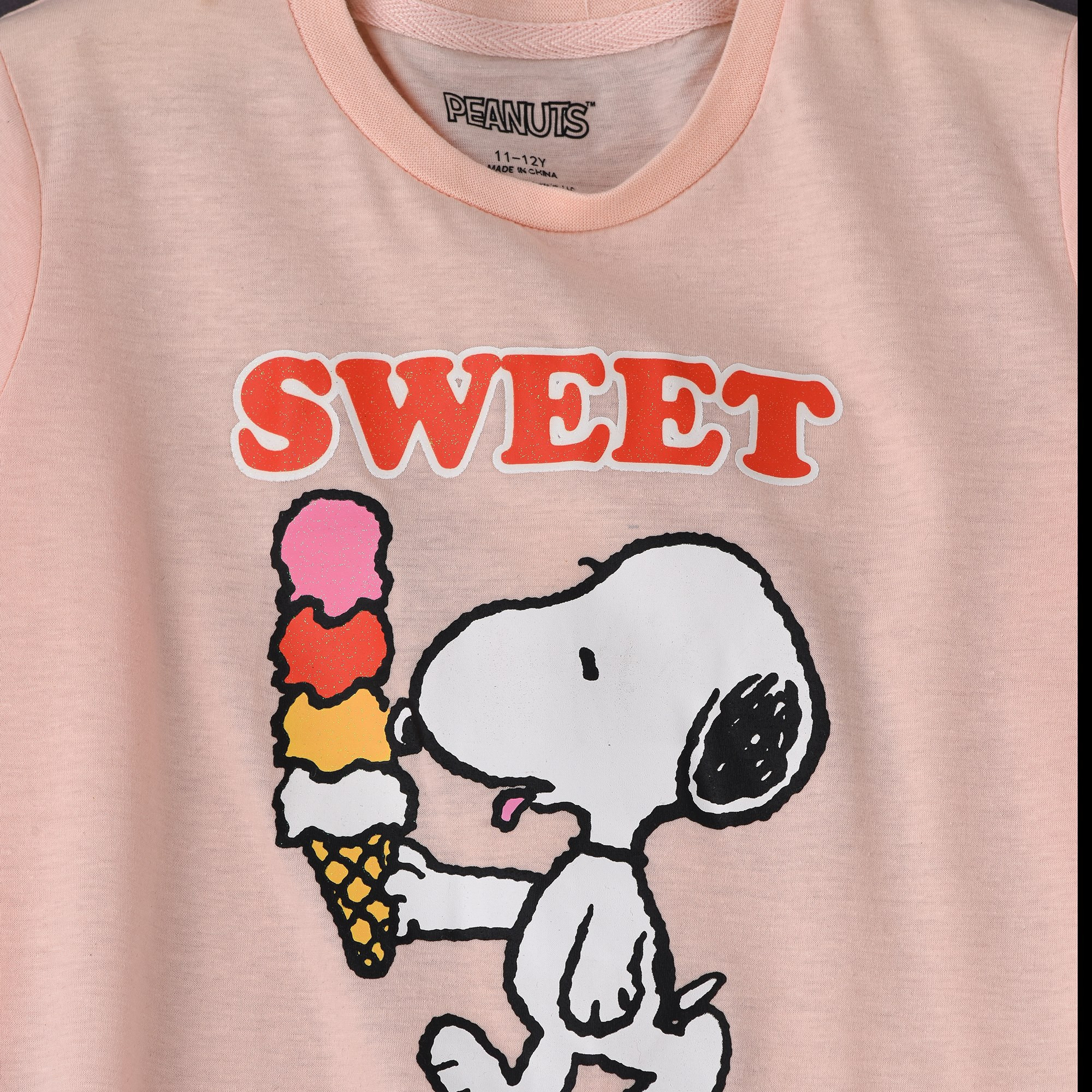 Urban Haul X Peanuts Snoopy Pajama Set-girls-clothing-nightwear-image-4