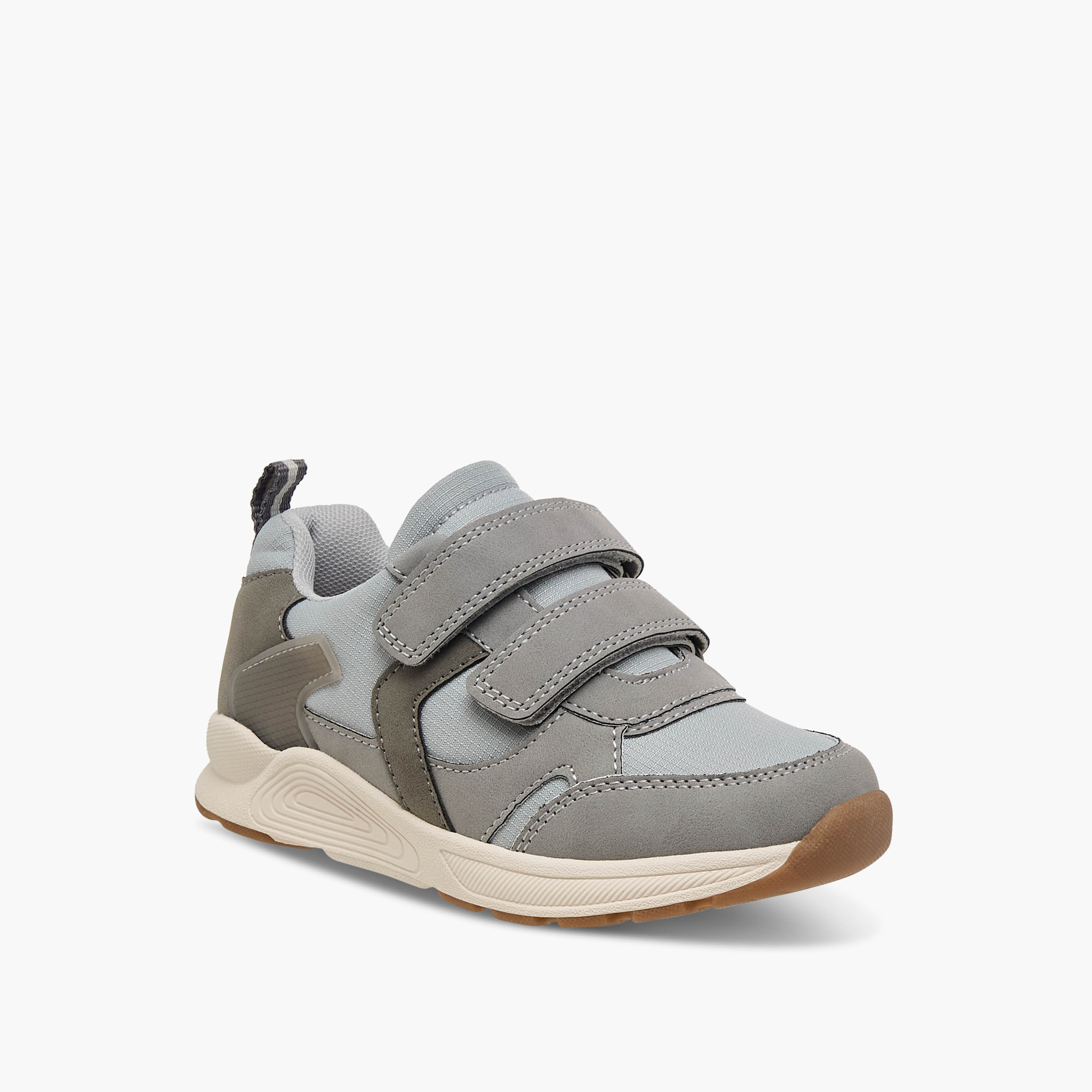 حذاء سنيكرز بشريط إغلاق لاصق وألواح للأطفال من جونيورز-boys-shoes-schoolshoes-image-2