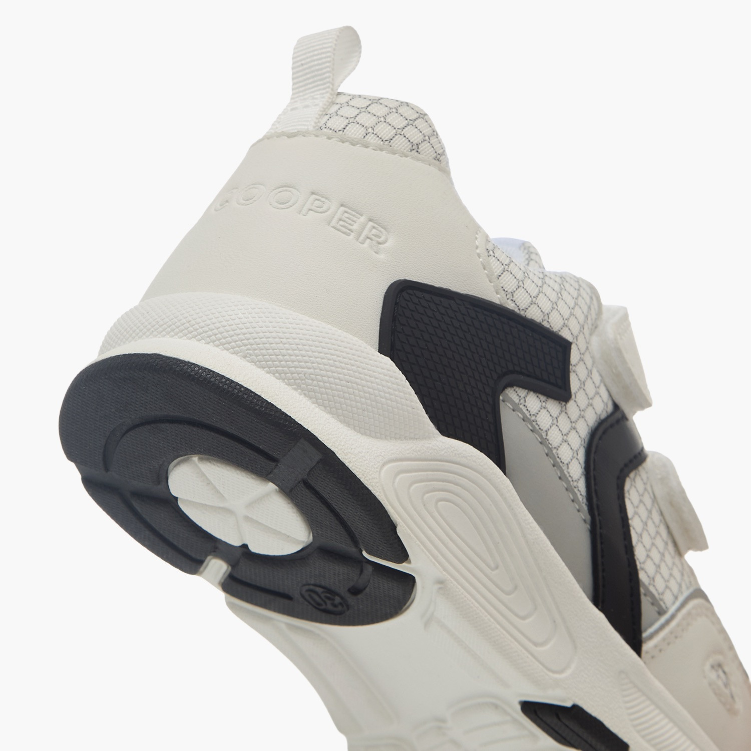 Juniors Textured Sneakers with Hook and Loop Closure-boys-shoes-sneakers-image-5