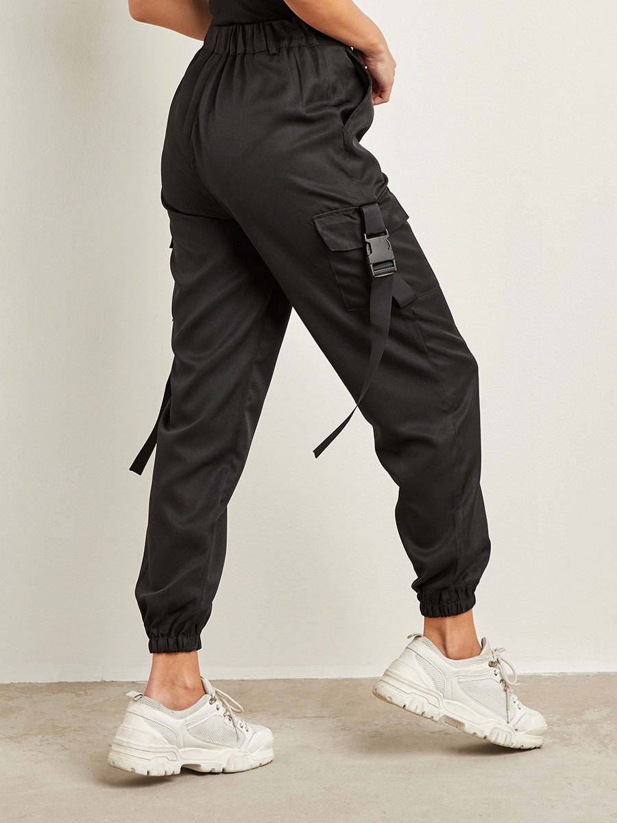 Styli Cargo Pocket Detail Relaxed Fit Utility Pants-women-clothing-trousers-image-4