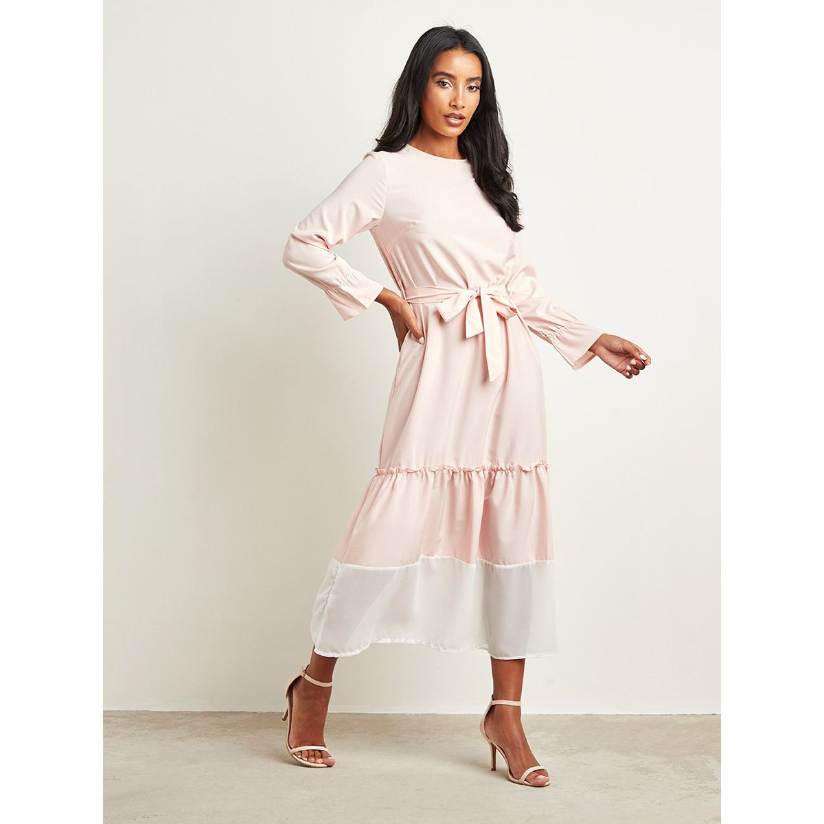 فستان طويل بطبقات من ستايلي-women-clothing-dresses-image-1