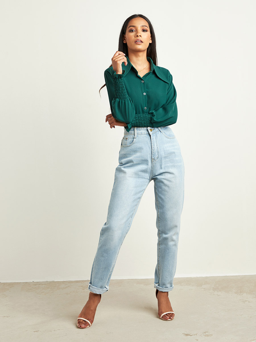 قميص بأزرار وأكمام طويلة من ستايلي-women-clothing-shirtsandblouses-blouses-image-2