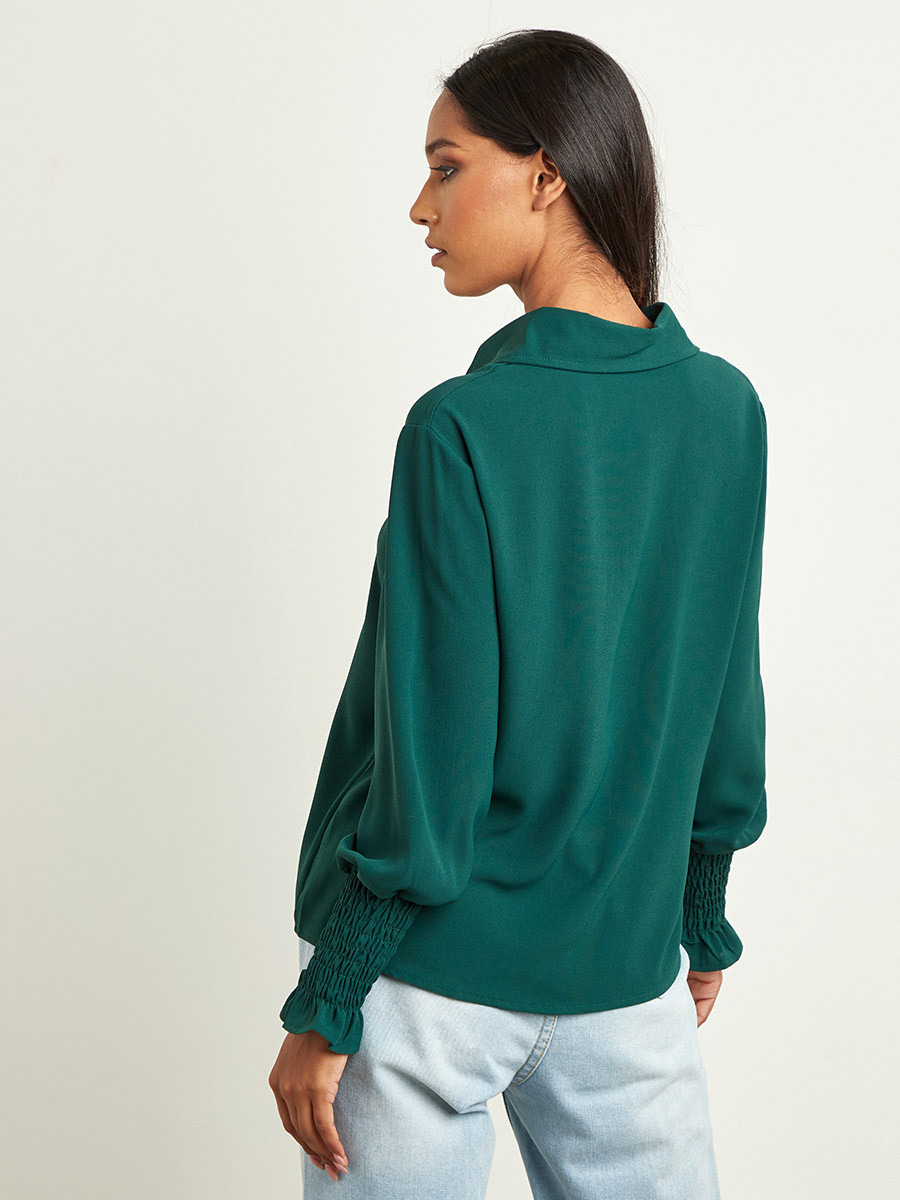 قميص بأزرار وأكمام طويلة من ستايلي-women-clothing-shirtsandblouses-blouses-image-3