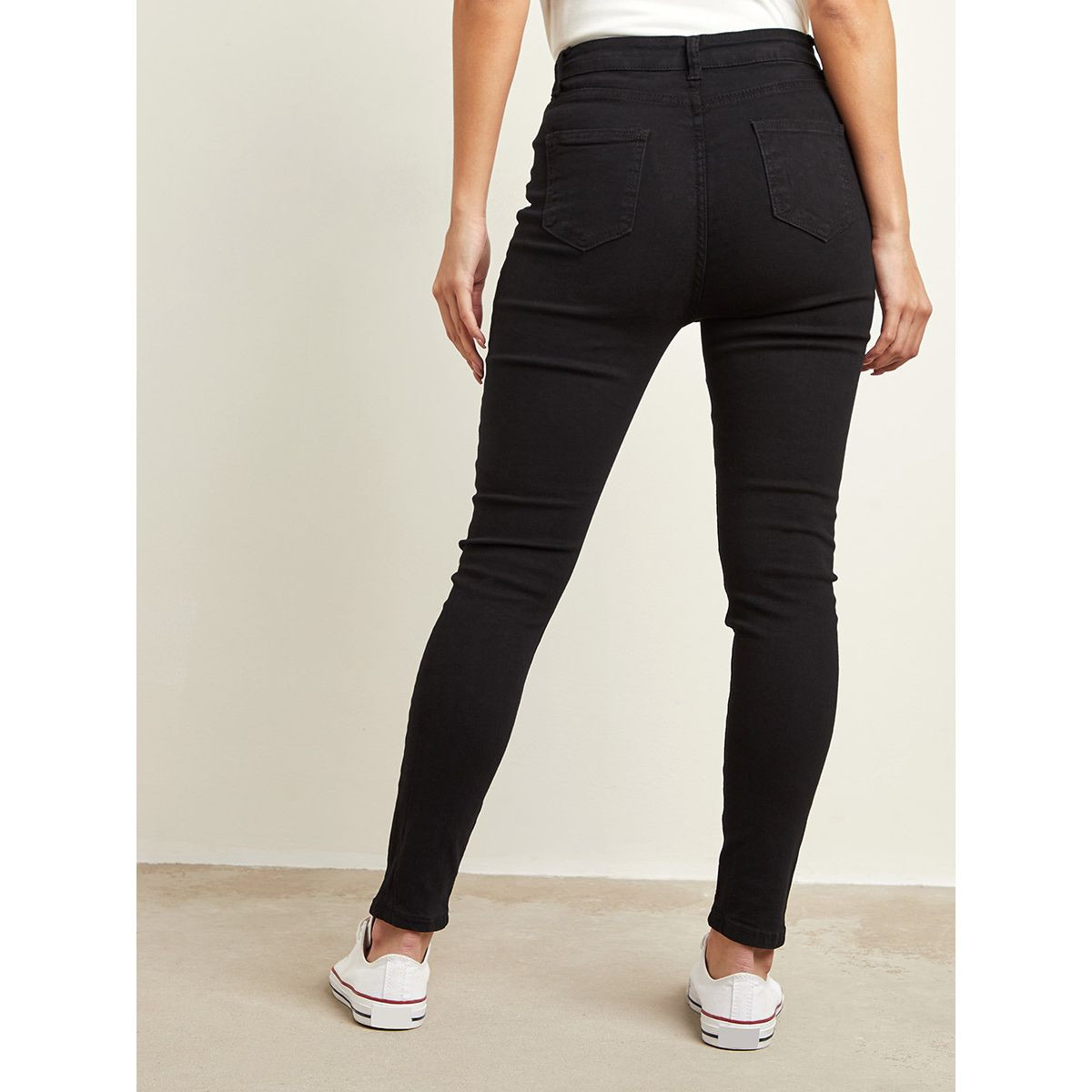 Styli Button-Up Distressed High Rise Skinny Jeans-women-clothing-bottoms-jeans-image-1