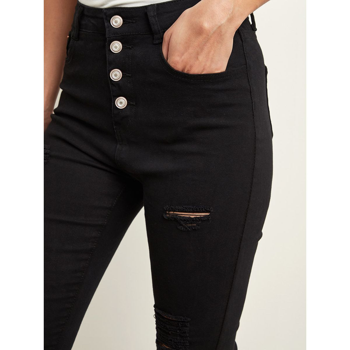 Styli Button-Up Distressed High Rise Skinny Jeans-women-clothing-bottoms-jeans-image-3