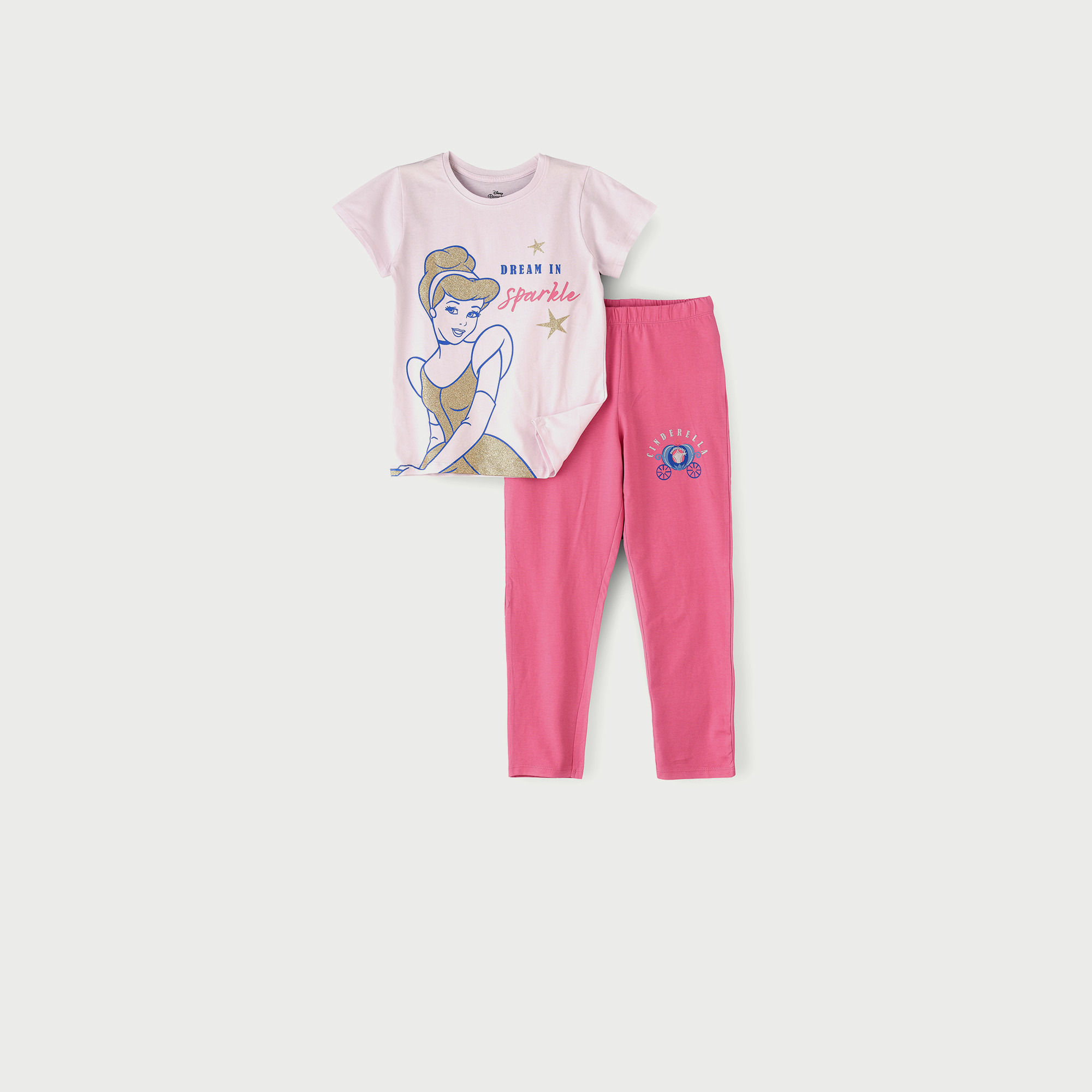 Urban Haul X Disney Princess Pajama Set-girls-clothing-nightwear-image-1