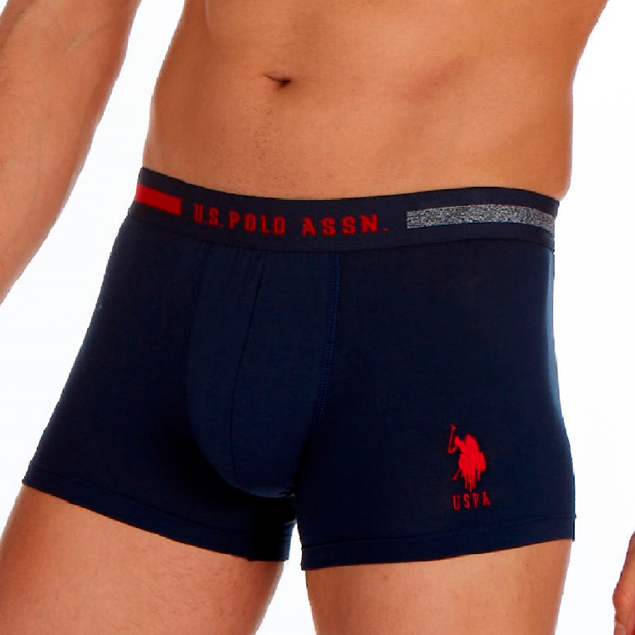 Pack of 3 U.S. Polo Assn. Men Multicolour Brand Print Waistband Trunks-men-clothing-innerwear-underwear-image-2
