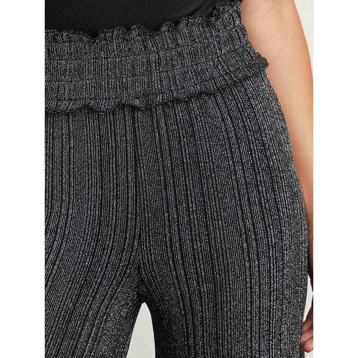 بنطلون مخمل لماع بأرجل واسعة من ستايلي-women-clothing-trousers-image-4