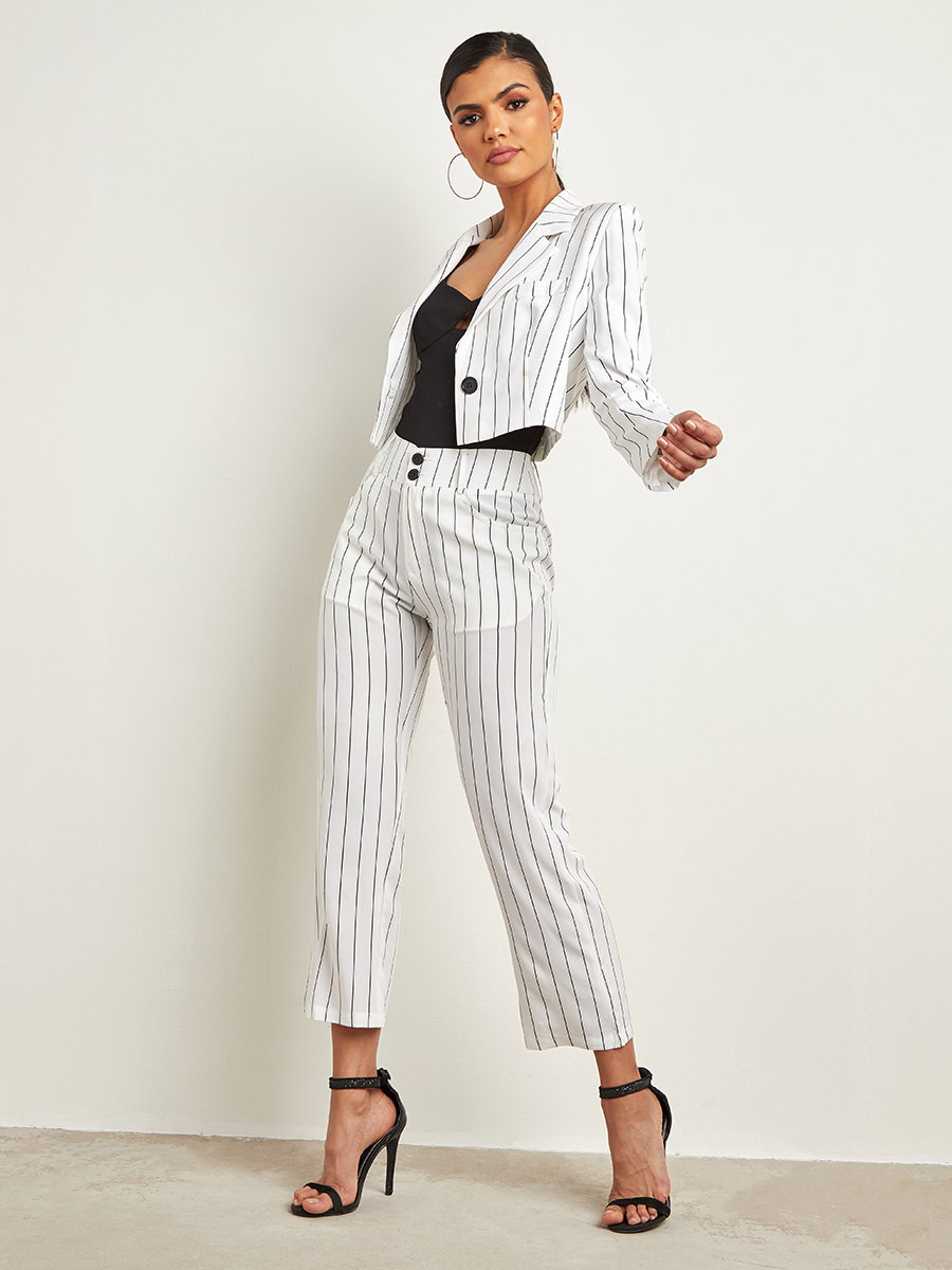 Styli Striped Straight Leg Tailored Trouser-women-clothing-trousers-image-2