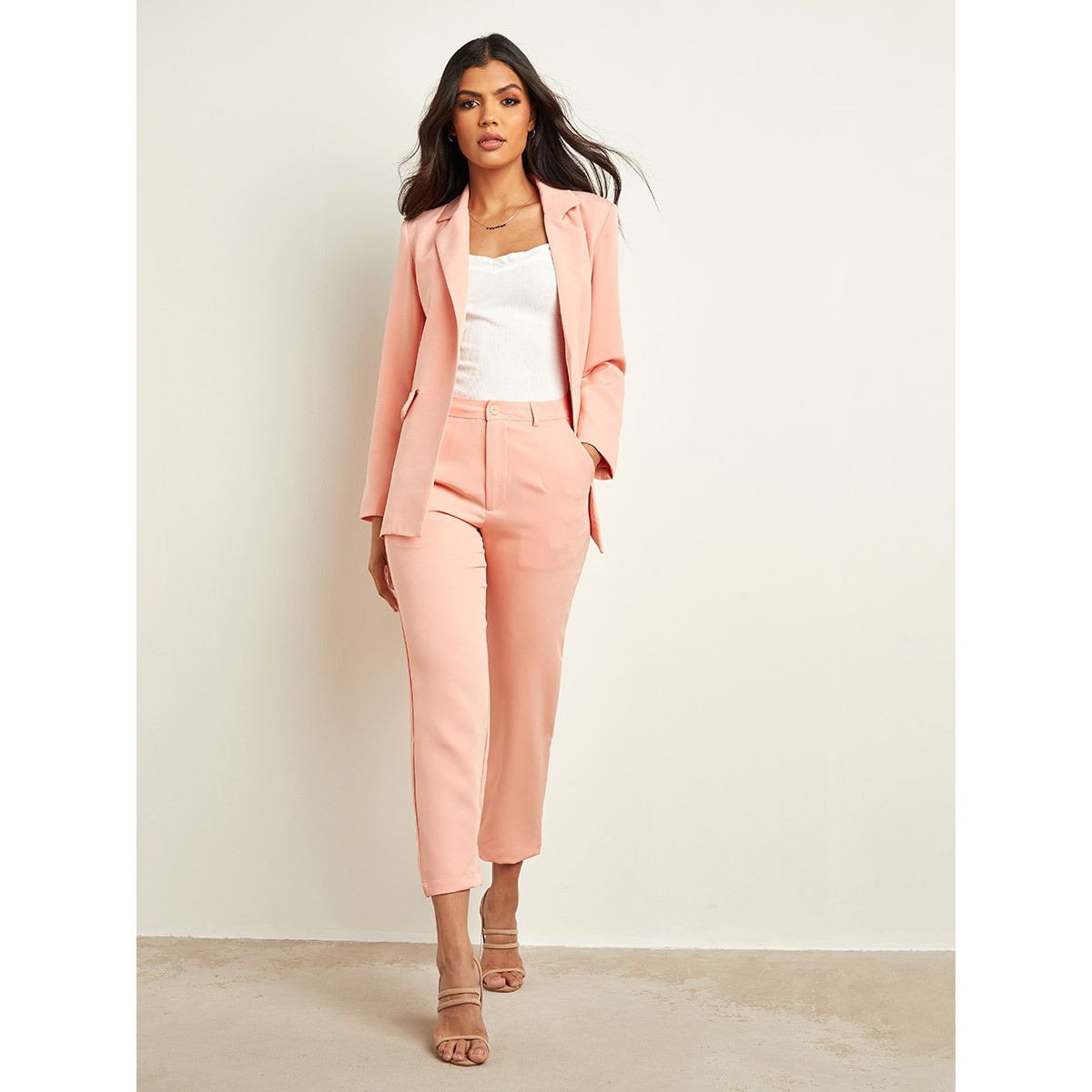 Styli Plain Straight Fit Tapered Trouser-women-clothing-trousers-image-2