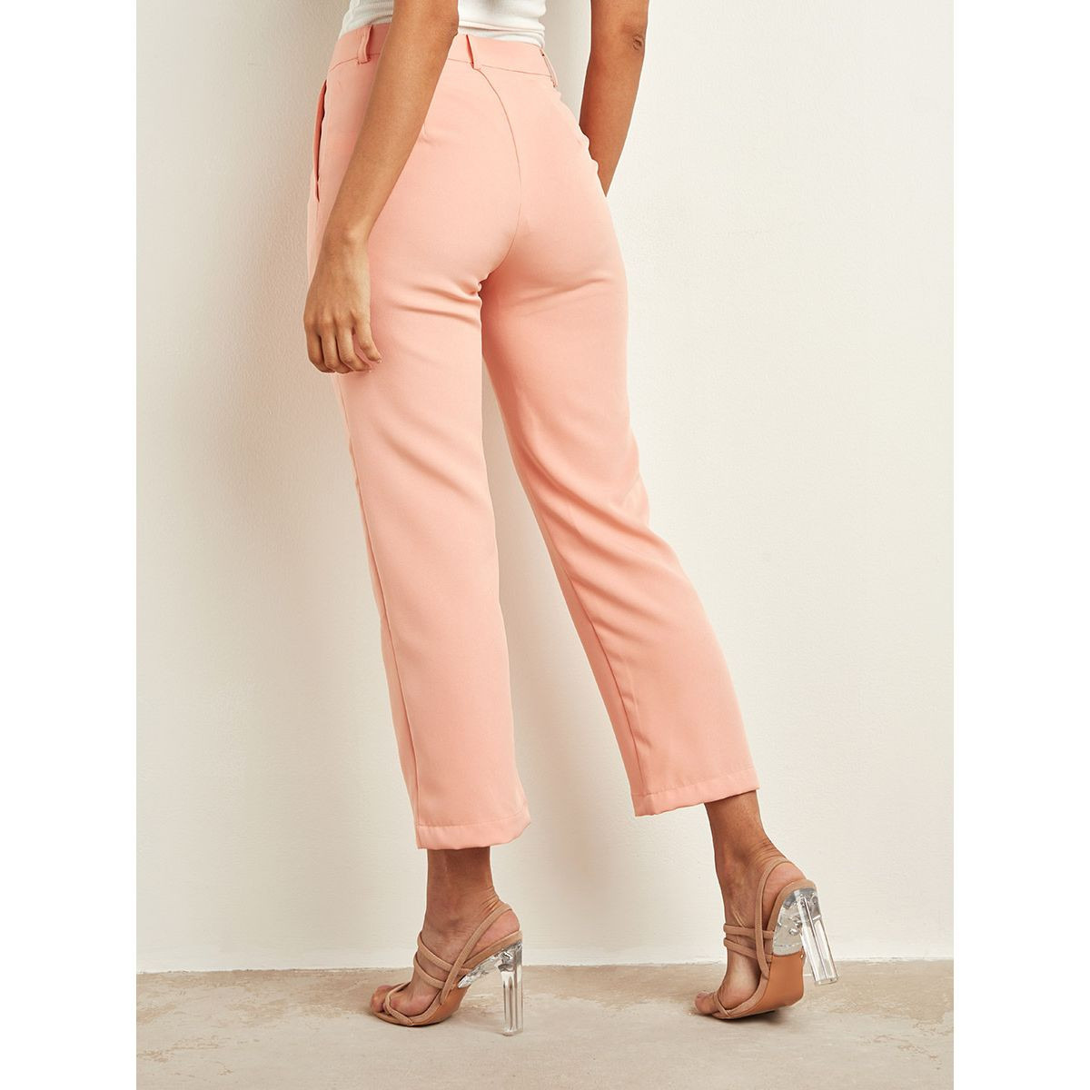 Styli Plain Straight Fit Tapered Trouser-women-clothing-trousers-image-3
