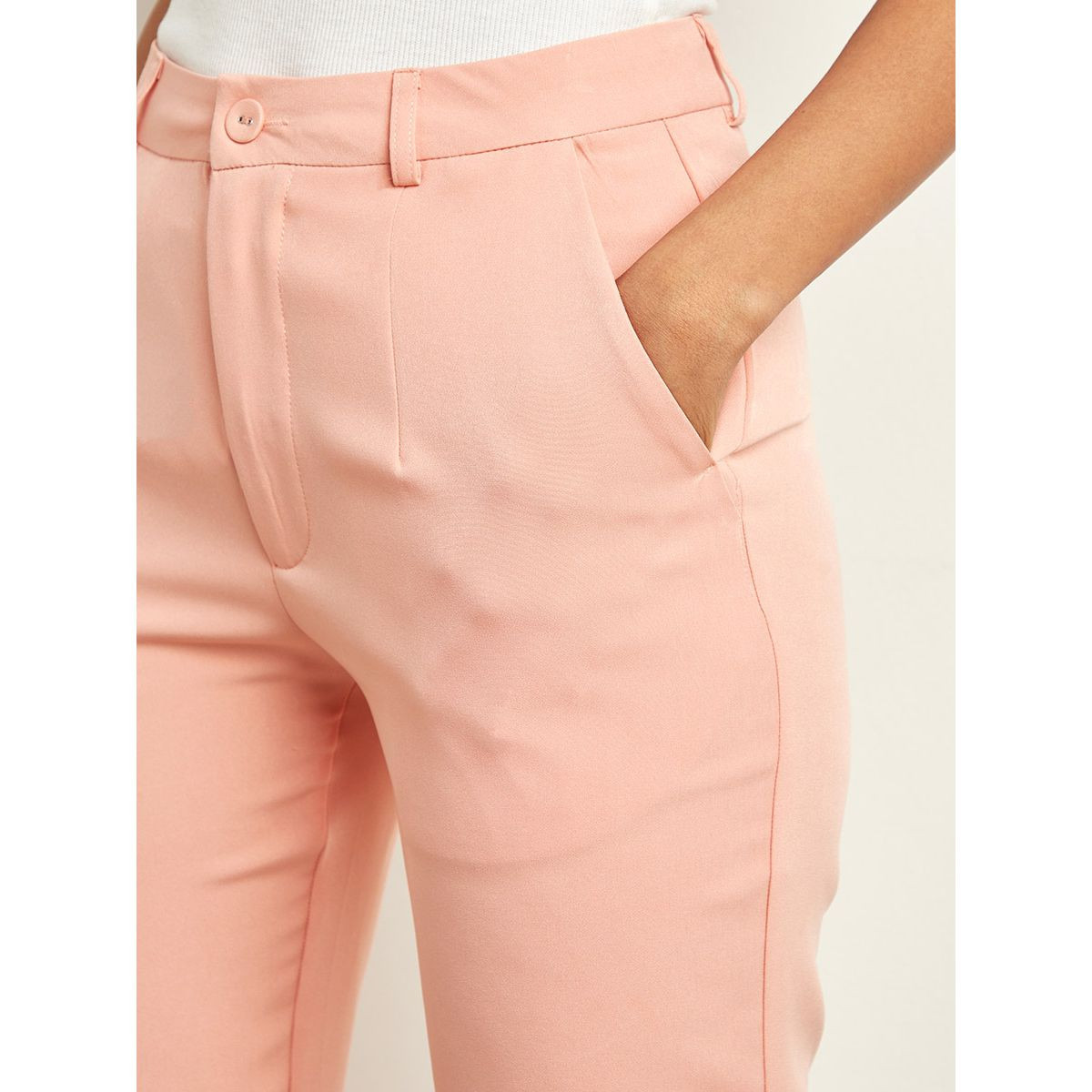 Styli Plain Straight Fit Tapered Trouser-women-clothing-trousers-image-5