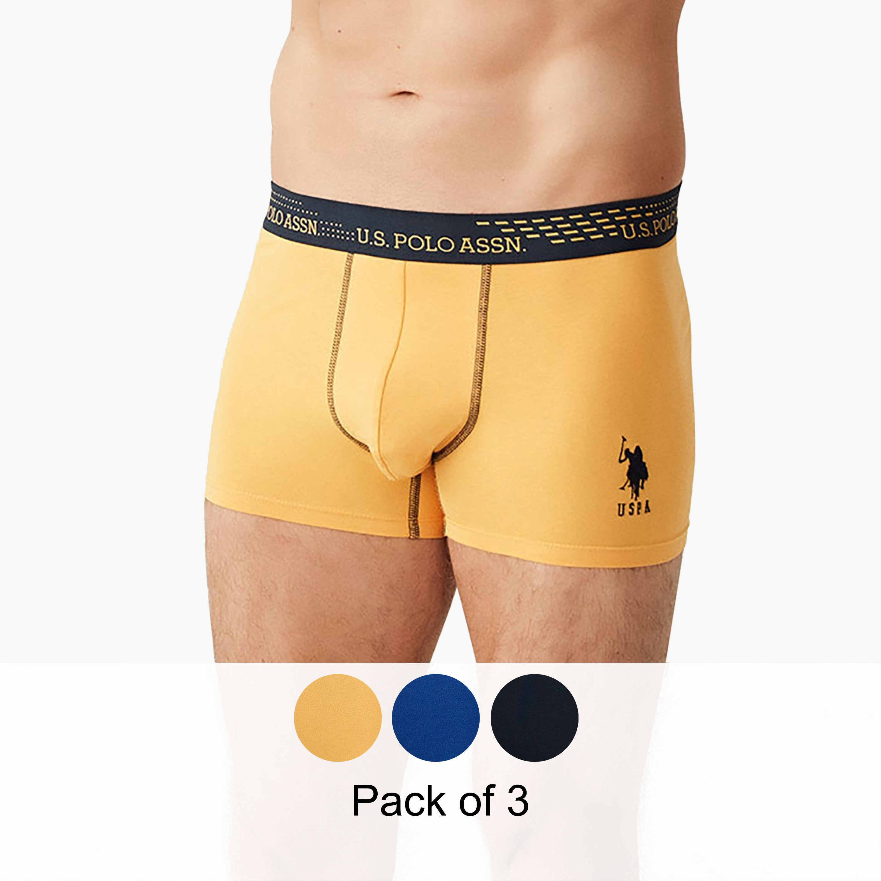 U.S. Polo Assn. Pack of 3 Boxer Multicolour Men's Briefs-men-clothing-innerwear-underwear-image-1