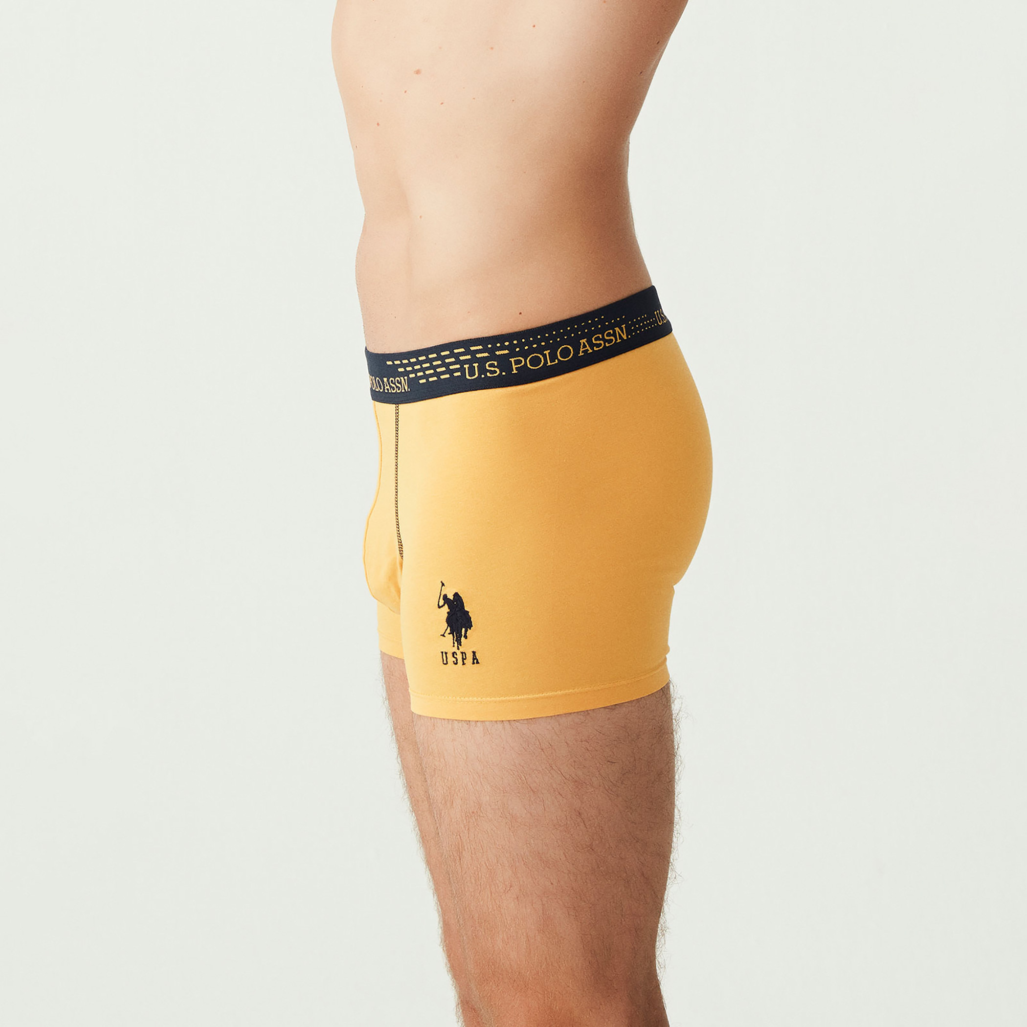 مجموعة من 3 قطع من يو اس بولو اسن من سراويل للرجال مع متعدد الألوان مطبوعة بحزام خصر-men-clothing-innerwear-underwear-image-3