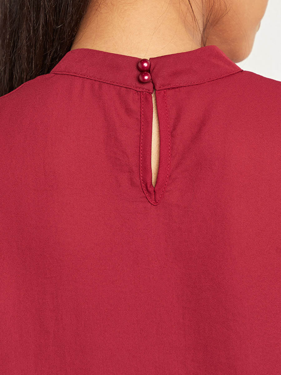 بلوزة سادة بأكمام مفتوحة من ستايلي-women-clothing-shirtsandblouses-blouses-image-5