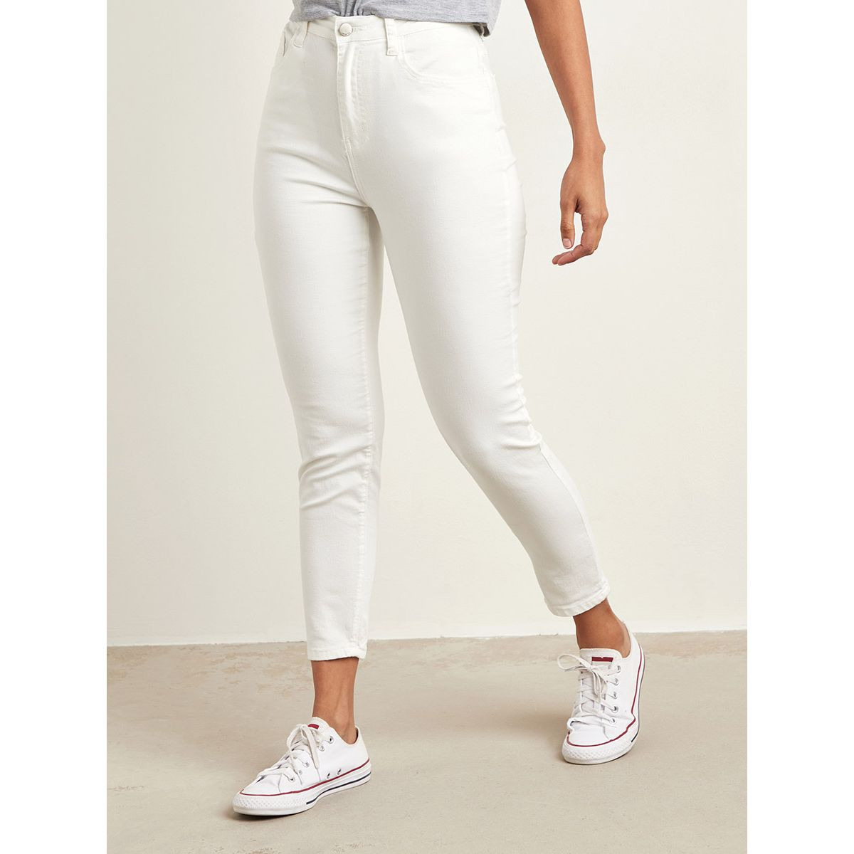 جينز ضيق خصر عالي سادة من ستايلي-women-clothing-bottoms-jeans-image-1