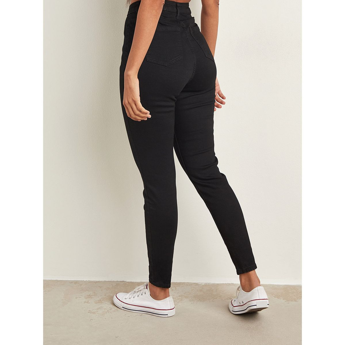 بنطلون جينز خصر عالي بقصة ضيقة من ستايلي-women-clothing-bottoms-jeans-image-3