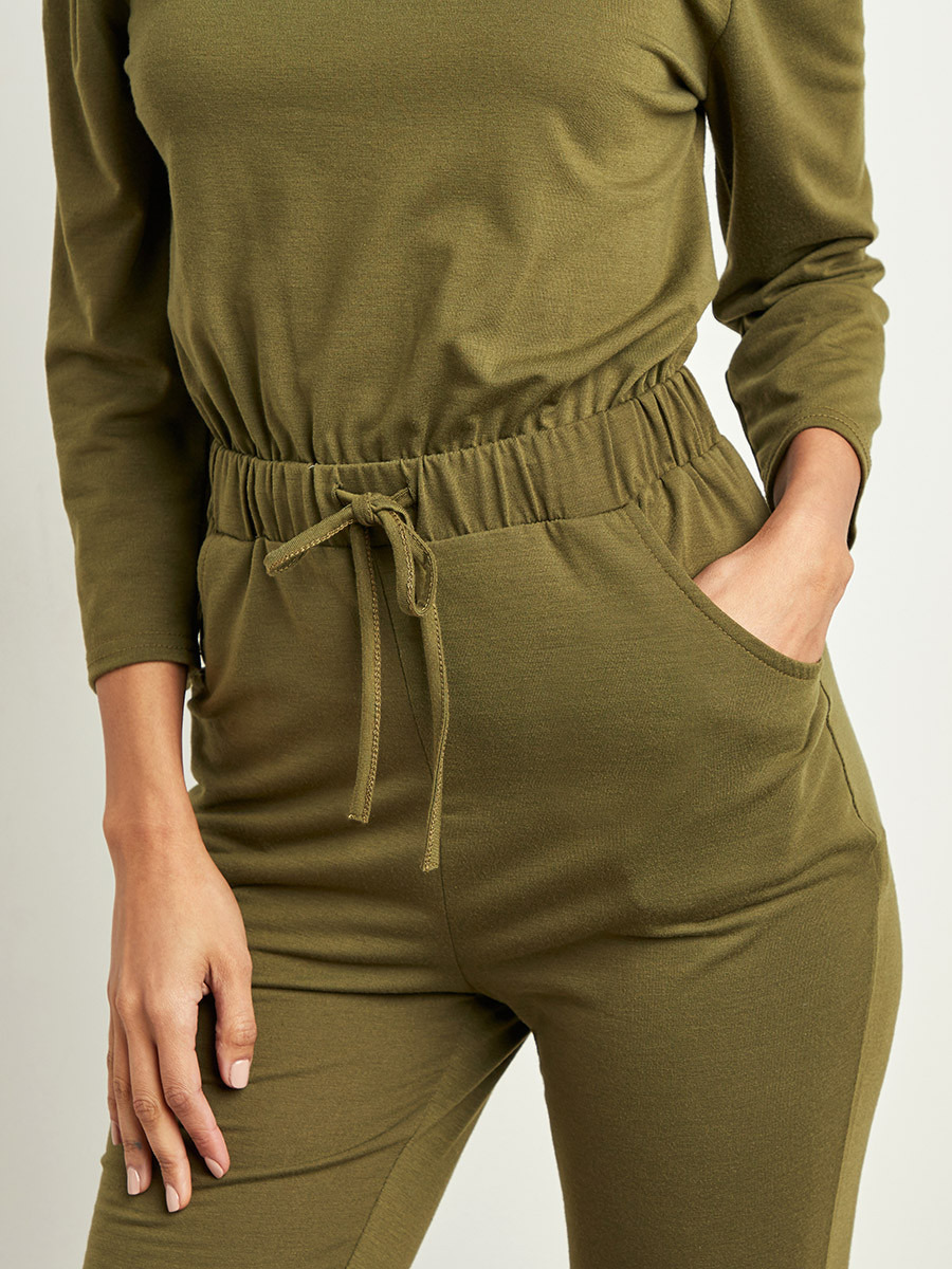 Styli Slash Knee Detail Bardot Lounge Jumpsuit-women-clothing-nightwear-pyjamas-longsets-image-3