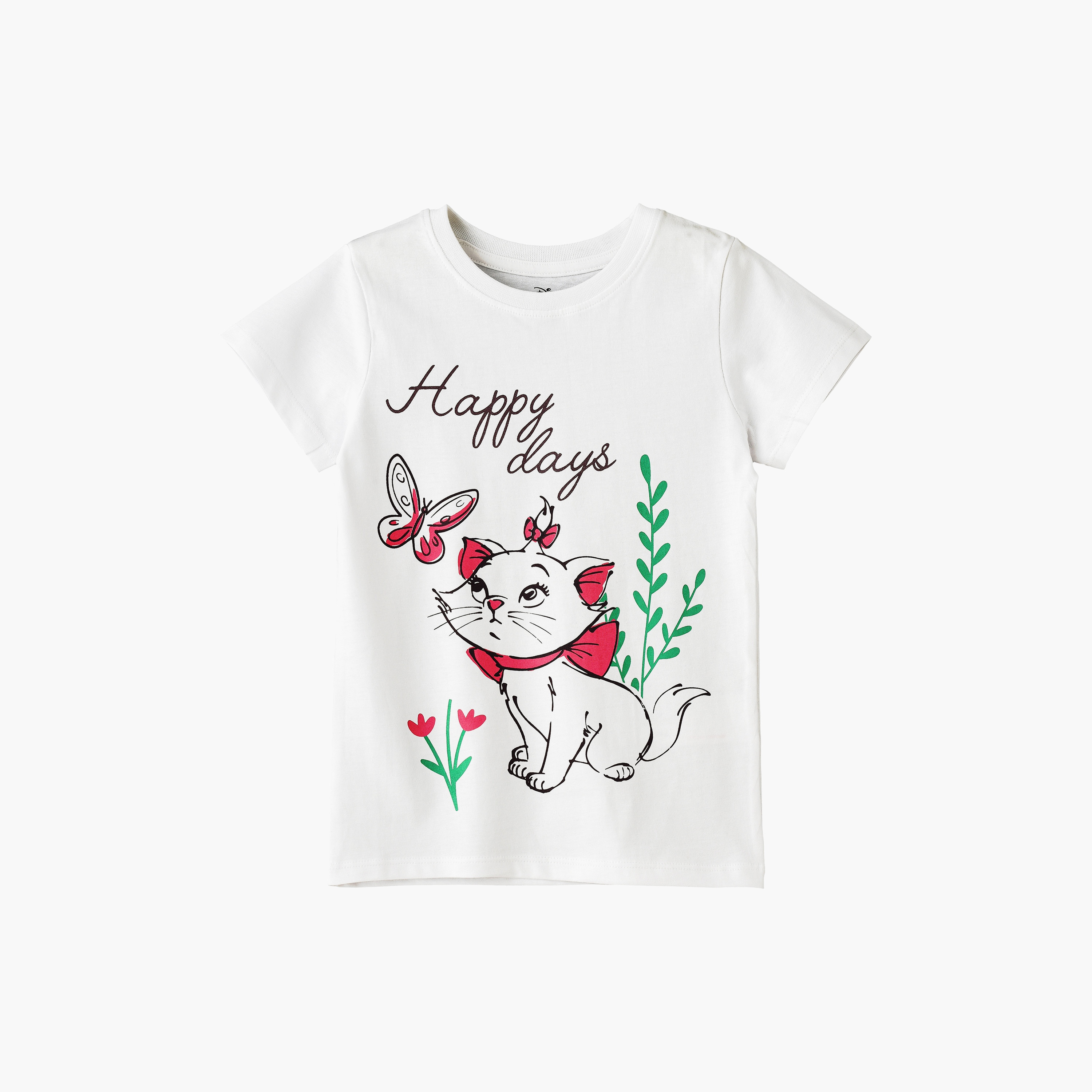 Buy Urban Haul Disney Marie Printed Short Sleeves T Shirt Online Babyshop KSA