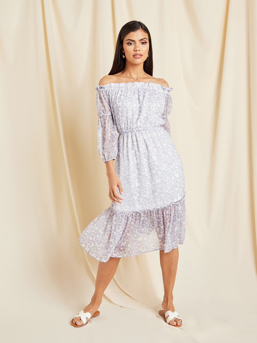 فستان ميدي مطبوع بزهور من ستايلي-women-clothing-dresses-image-5