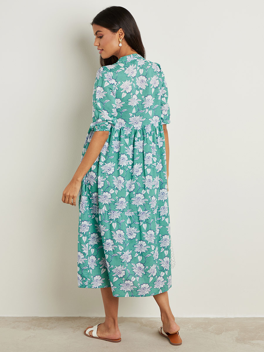 فستان ميدي مطبوع وبأزرار-women-clothing-dresses-image-3