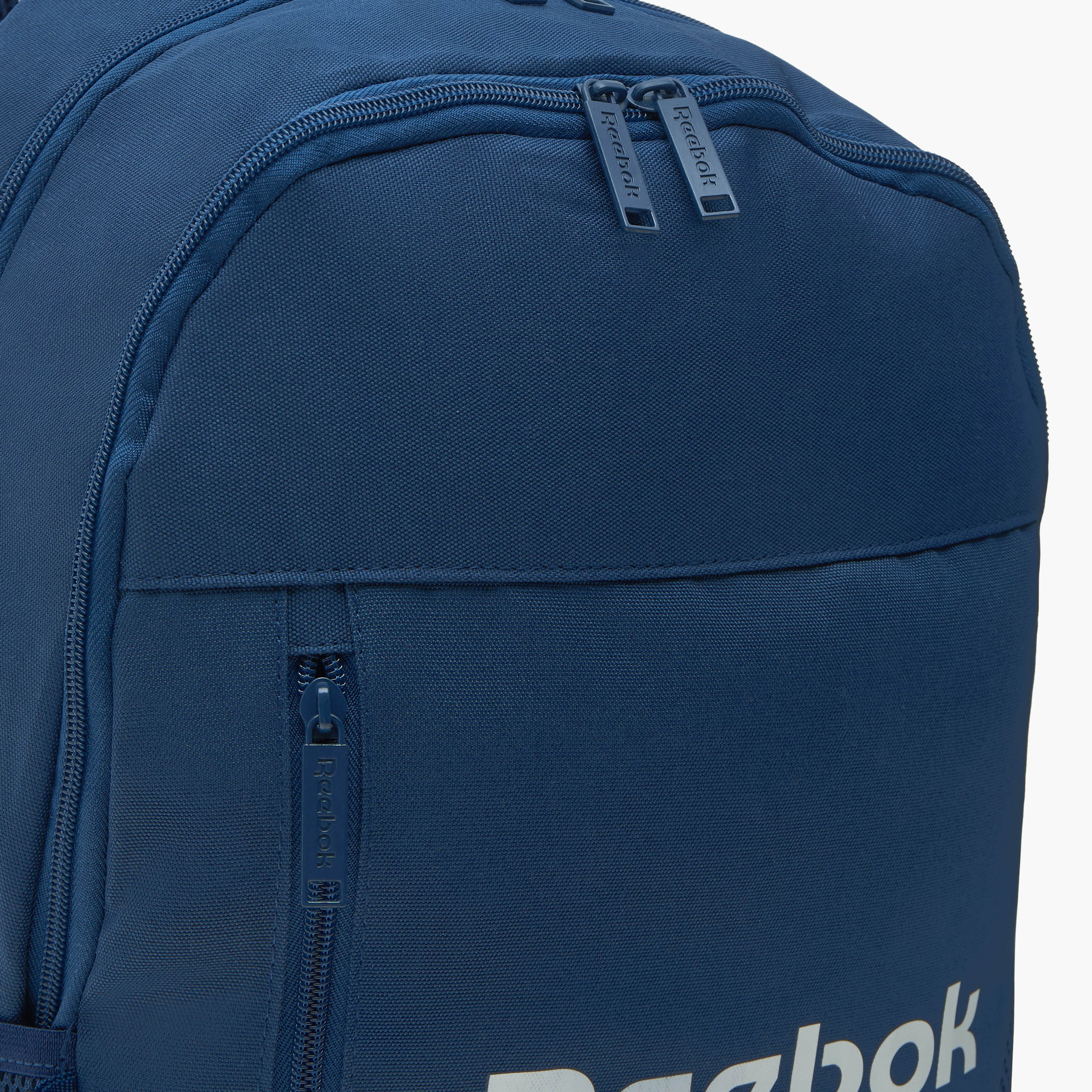Reebok Logo Print Backpack with Adjustable Shoulder Straps and Pencil Pouch-school-bagsandbackpacks-sets-image-6