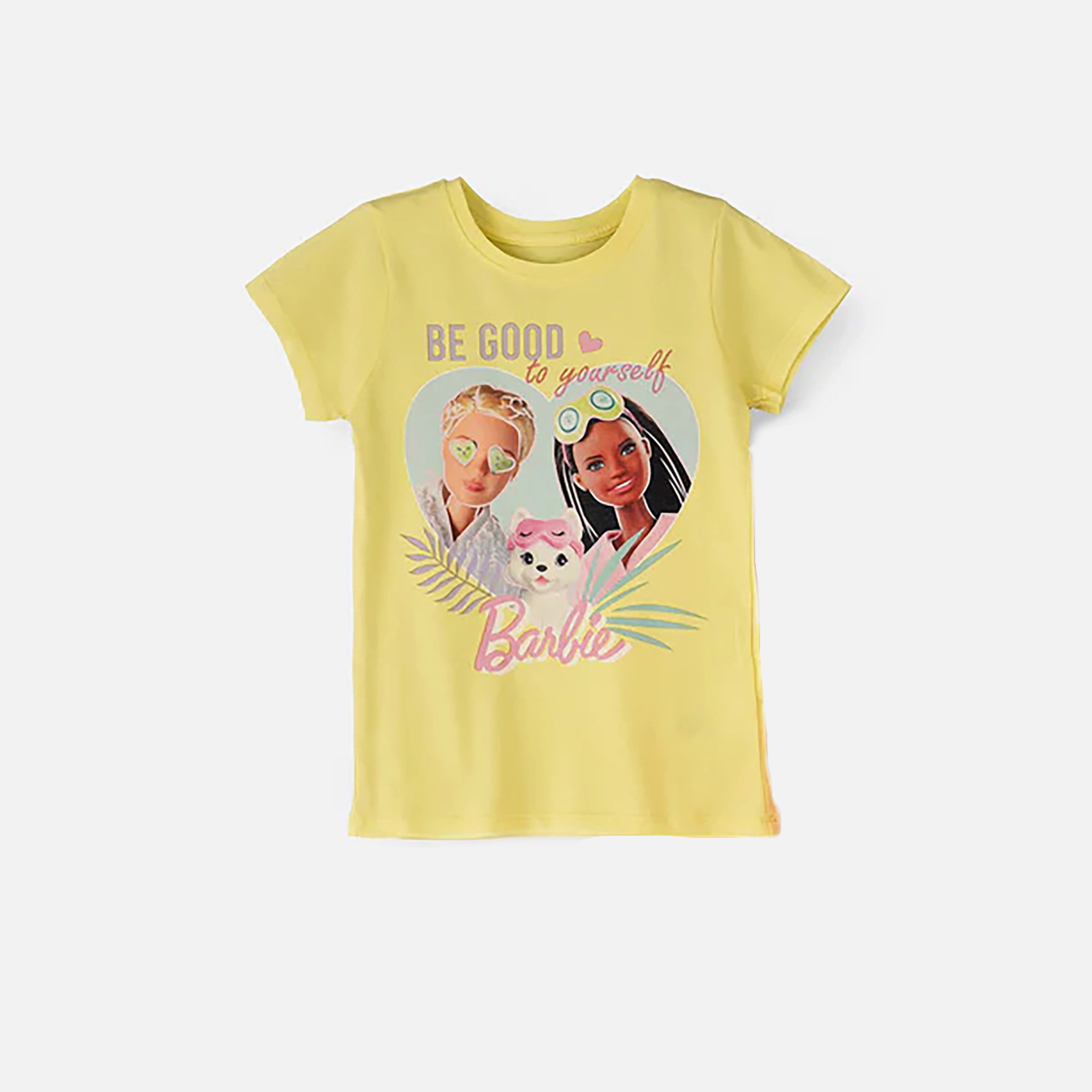 Urban Haul Barbie Printed Short Sleeves T-Shirt-girls-clothing-tshirts-image-1
