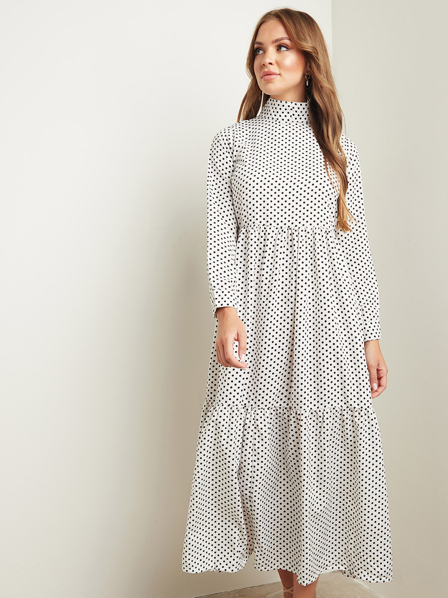 فستان ميدي منقط من ستايلي-women-clothing-dresses-image-1