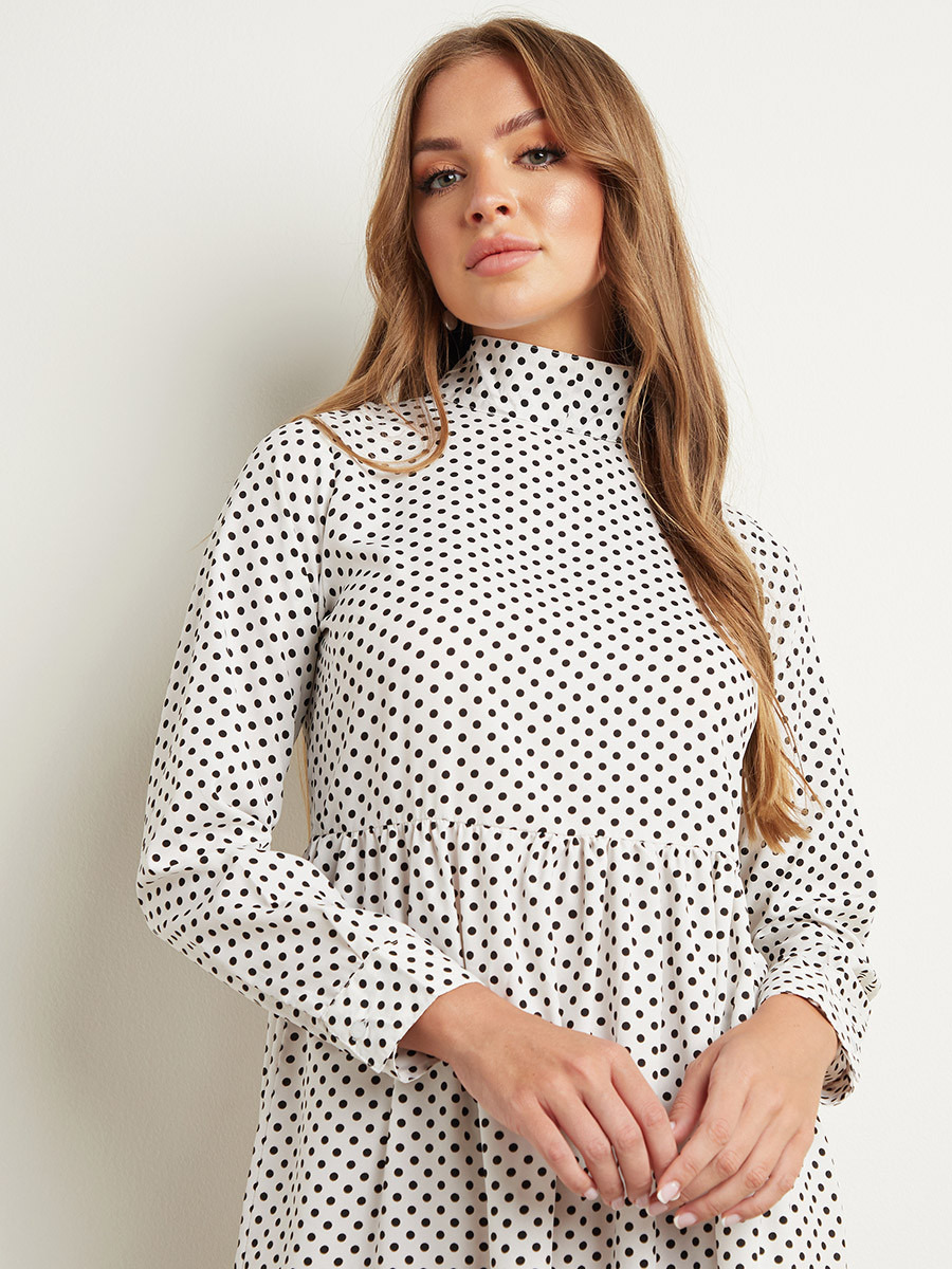 فستان ميدي منقط من ستايلي-women-clothing-dresses-image-2