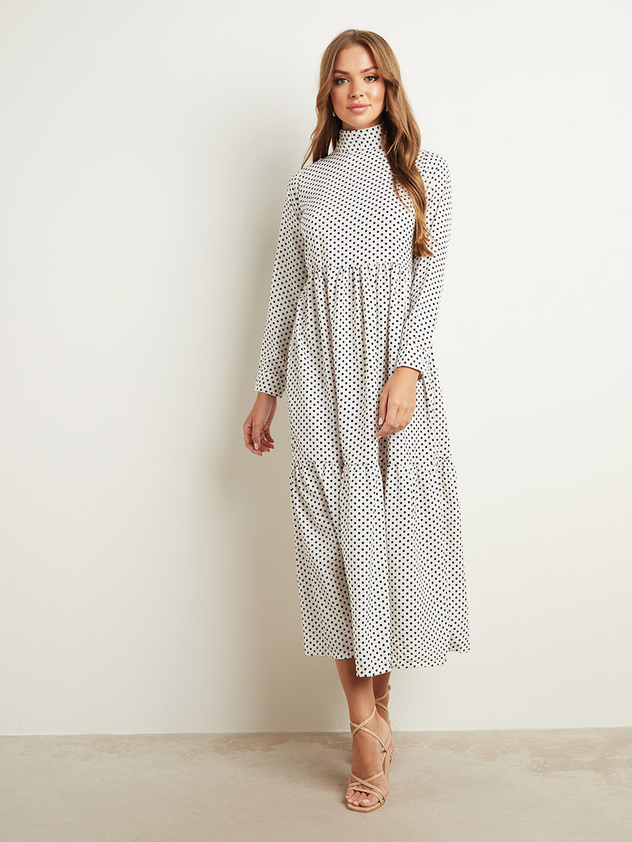 فستان ميدي منقط من ستايلي-women-clothing-dresses-image-3