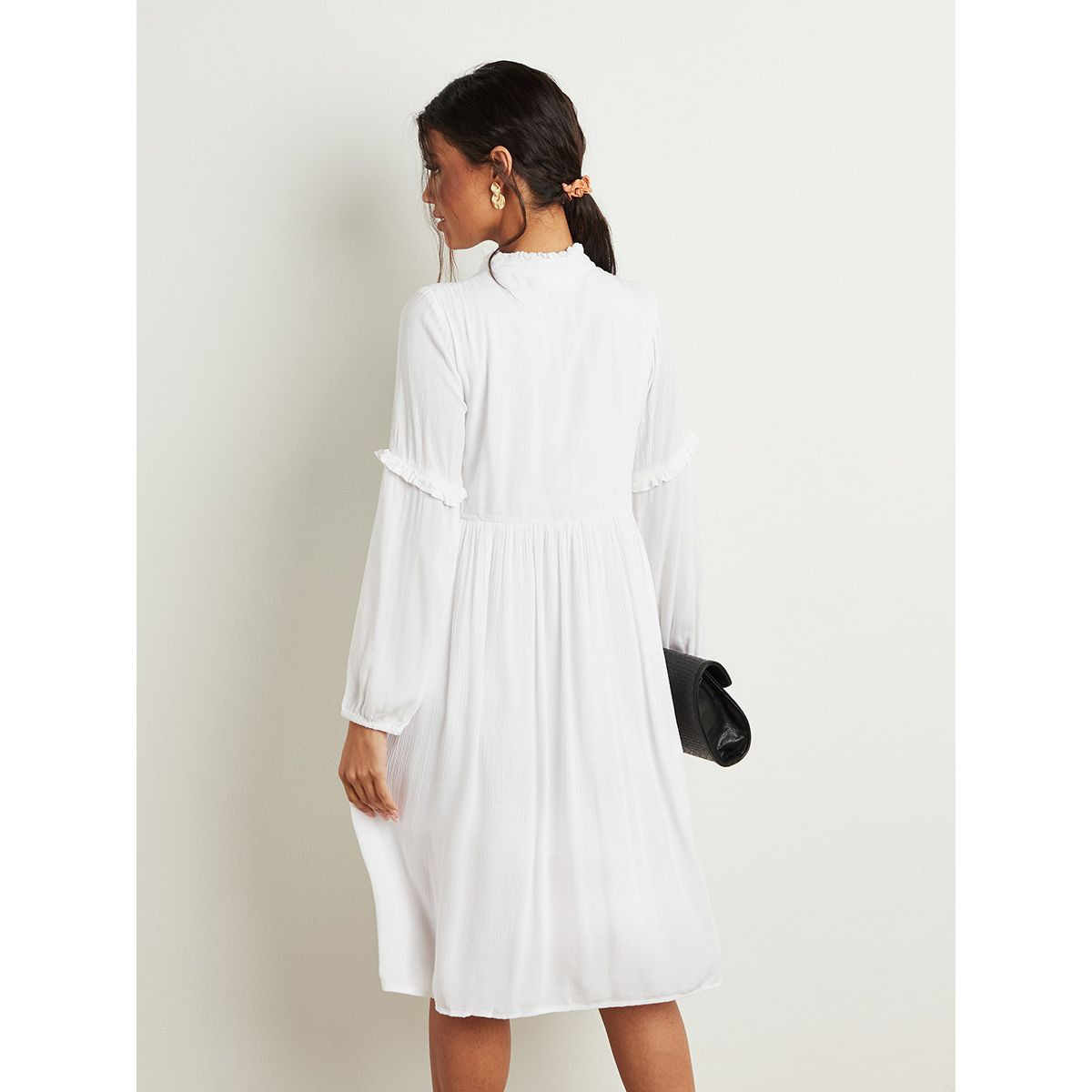 فستان ميدي بكسرات وأزرار من ستايلي-women-clothing-dresses-image-5