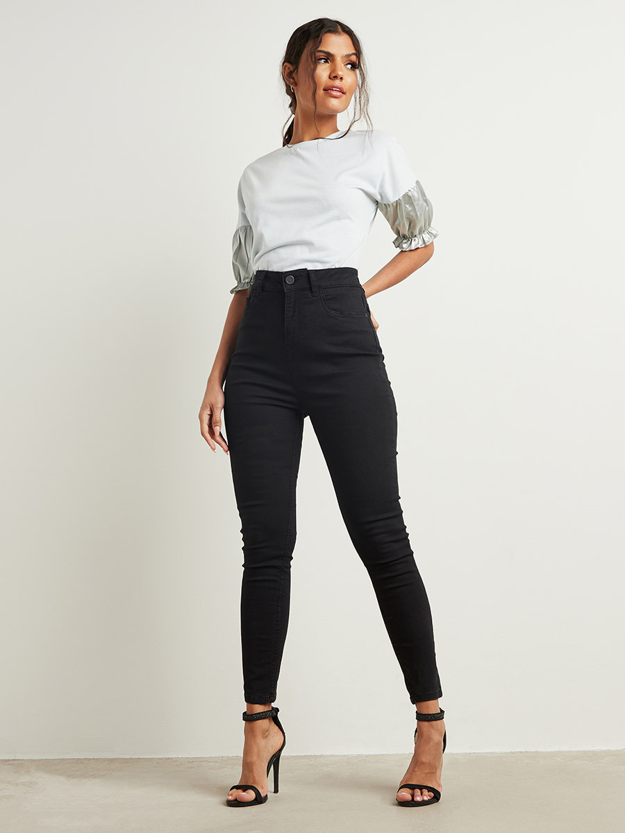 بنطلون جينز سادة بقصة ضيقة-women-clothing-bottoms-jeans-image-2