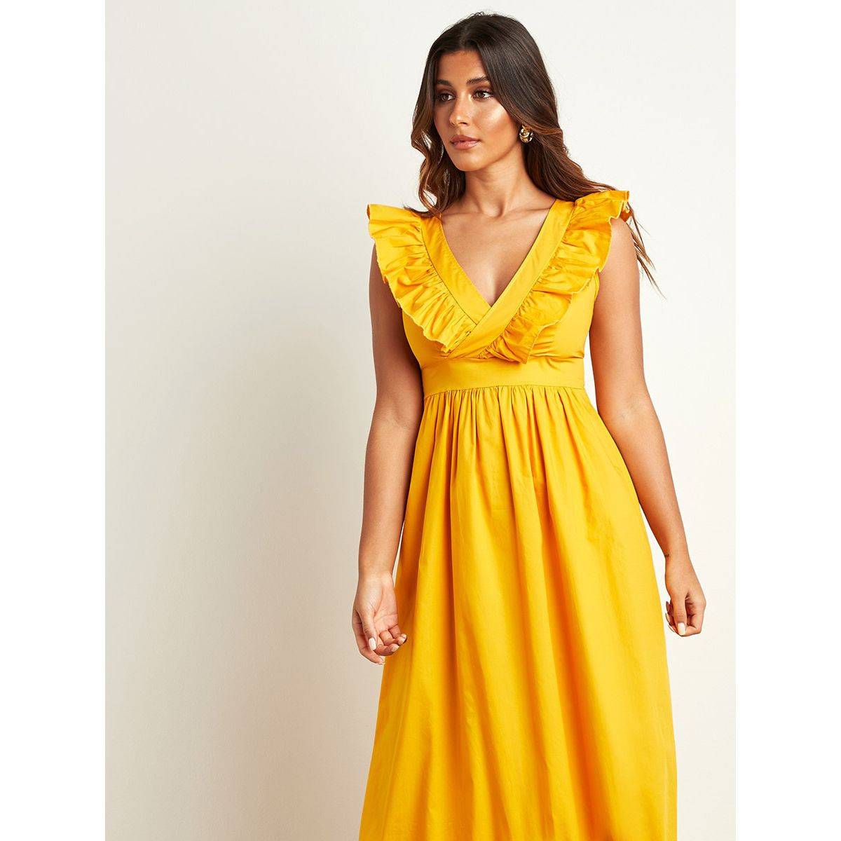 فستان طويل بكشكش من ستايلي-women-clothing-dresses-image-4