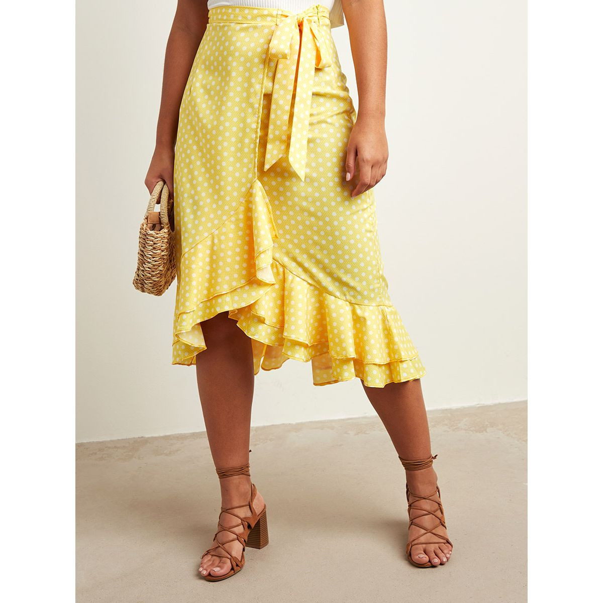 Polka dot clearance skirt frill