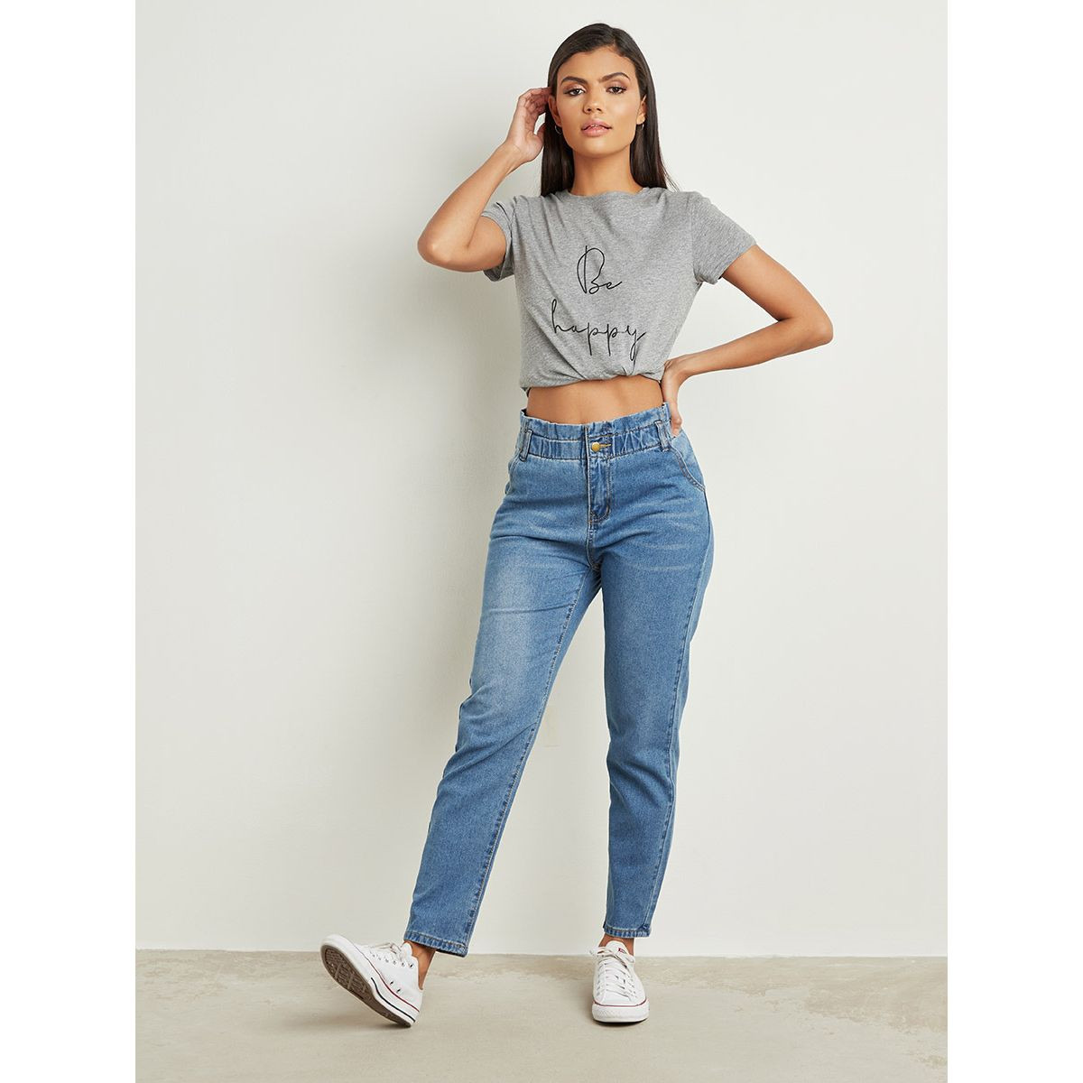 بنطلون جينز بخصر مطاطي من ستايلي-women-clothing-bottoms-jeans-image-2