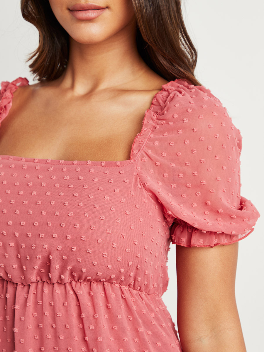 فستان ميدي بأكمام منفوخة من ستايلي-women-clothing-dresses-image-5