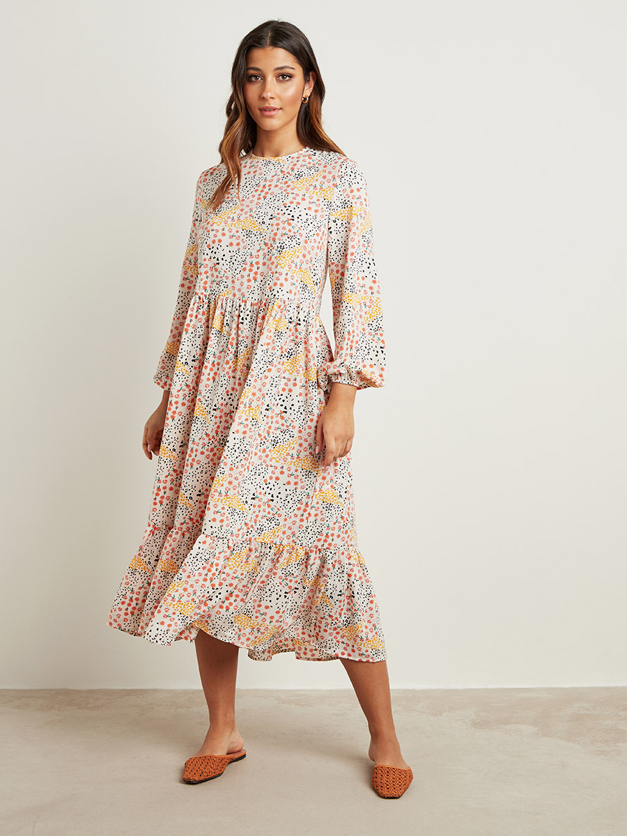فستان ميدي مطبوع بزهور من ستايلي-women-clothing-dresses-image-4