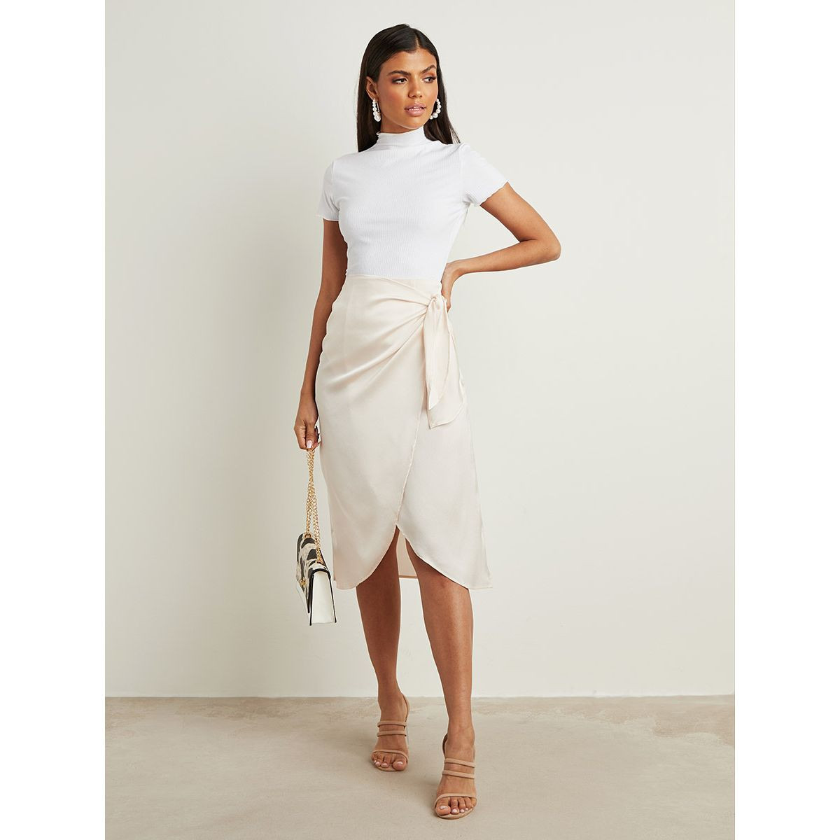 تنورة ميدي بسحّاب جانبي من ستايلي-women-clothing-skirts-image-2