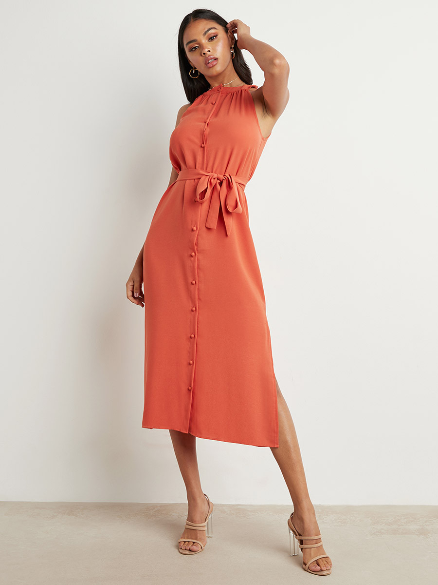 فستان ميدي بلا أكمام من ستايلي-women-clothing-dresses-image-1