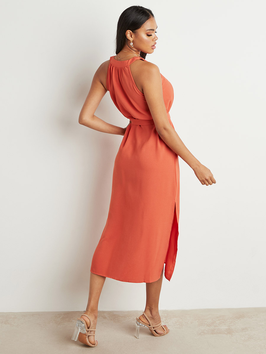 فستان ميدي بلا أكمام من ستايلي-women-clothing-dresses-image-3