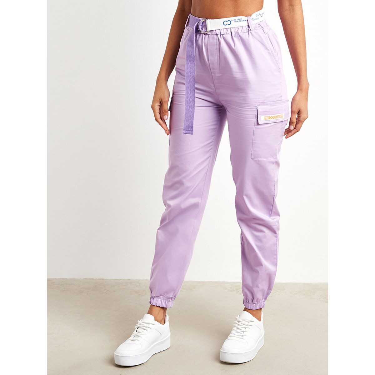بنطلون كارجو بحزام خصر من ستايلي-women-clothing-trousers-image-1