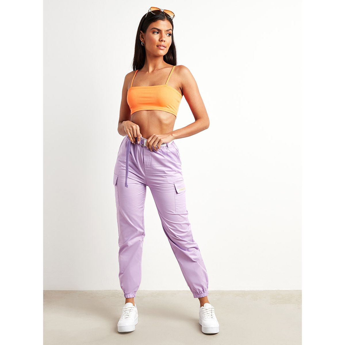 بنطلون كارجو بحزام خصر من ستايلي-women-clothing-trousers-image-2