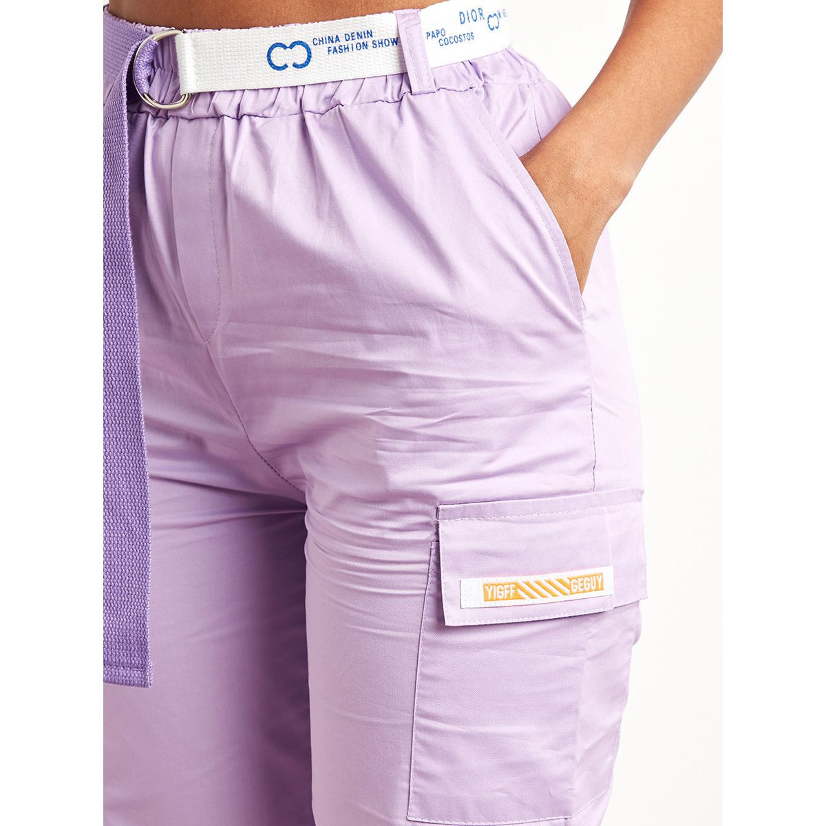 بنطلون كارجو بحزام خصر من ستايلي-women-clothing-trousers-image-3