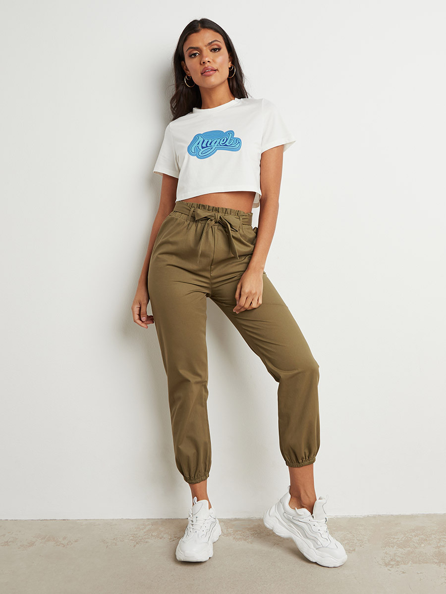 بنطلون رياضي بقصة واسعة وحزام خصر من ستايلي-women-clothing-trousers-image-2