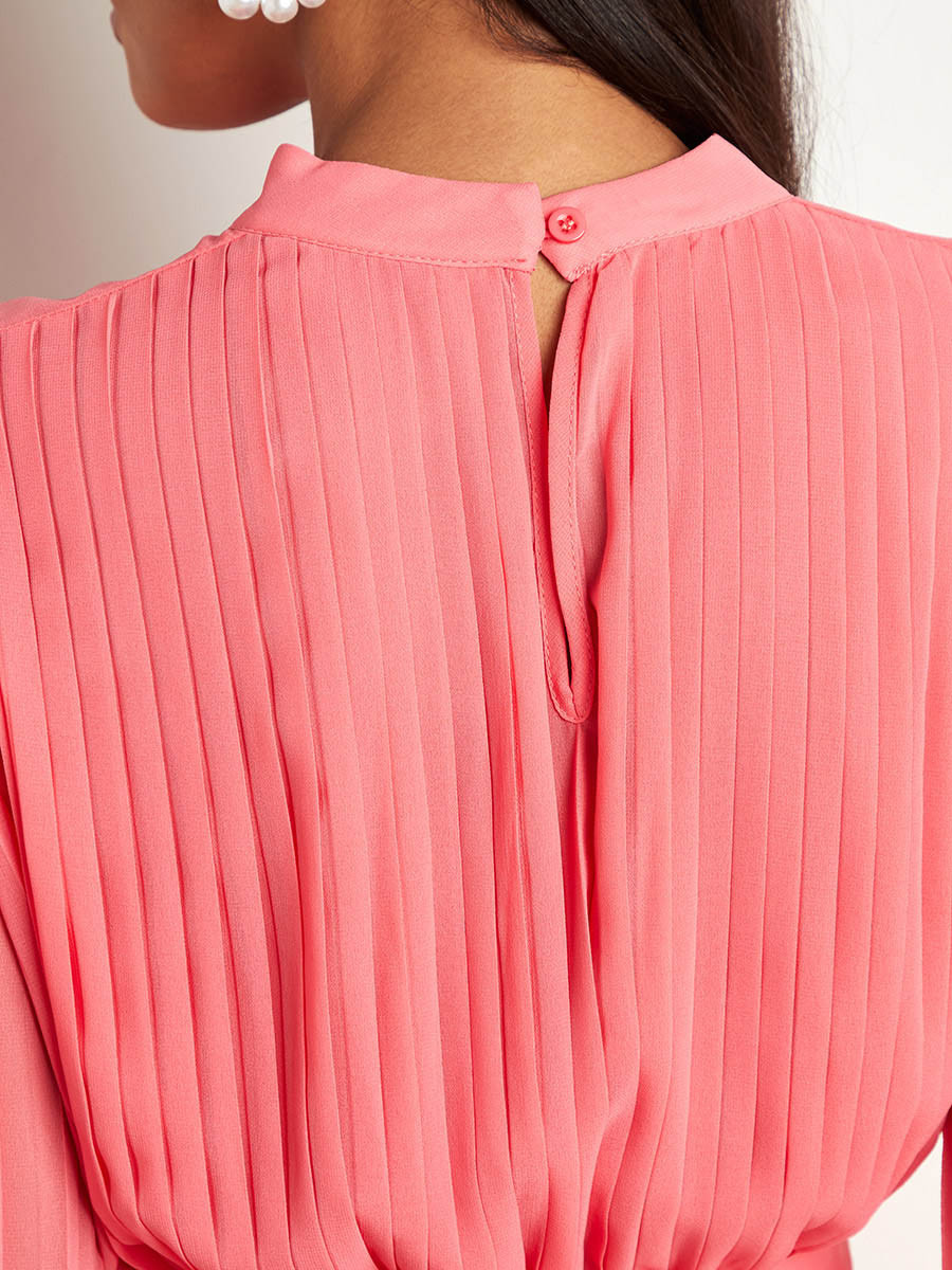 فستان طويل بكسرات وأكمام طويلة من ستايلي-women-clothing-dresses-image-3