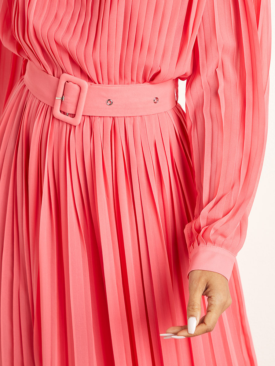 فستان طويل بكسرات وأكمام طويلة من ستايلي-women-clothing-dresses-image-6