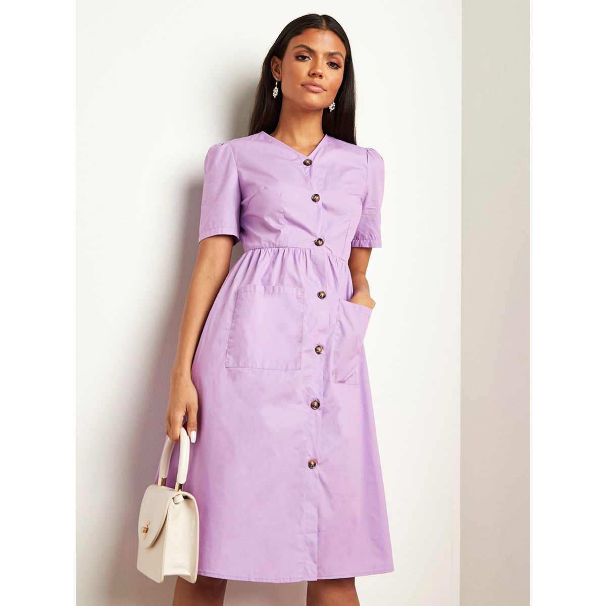 فستان ميدي بأزرار من ستايلي-women-clothing-dresses-image-6