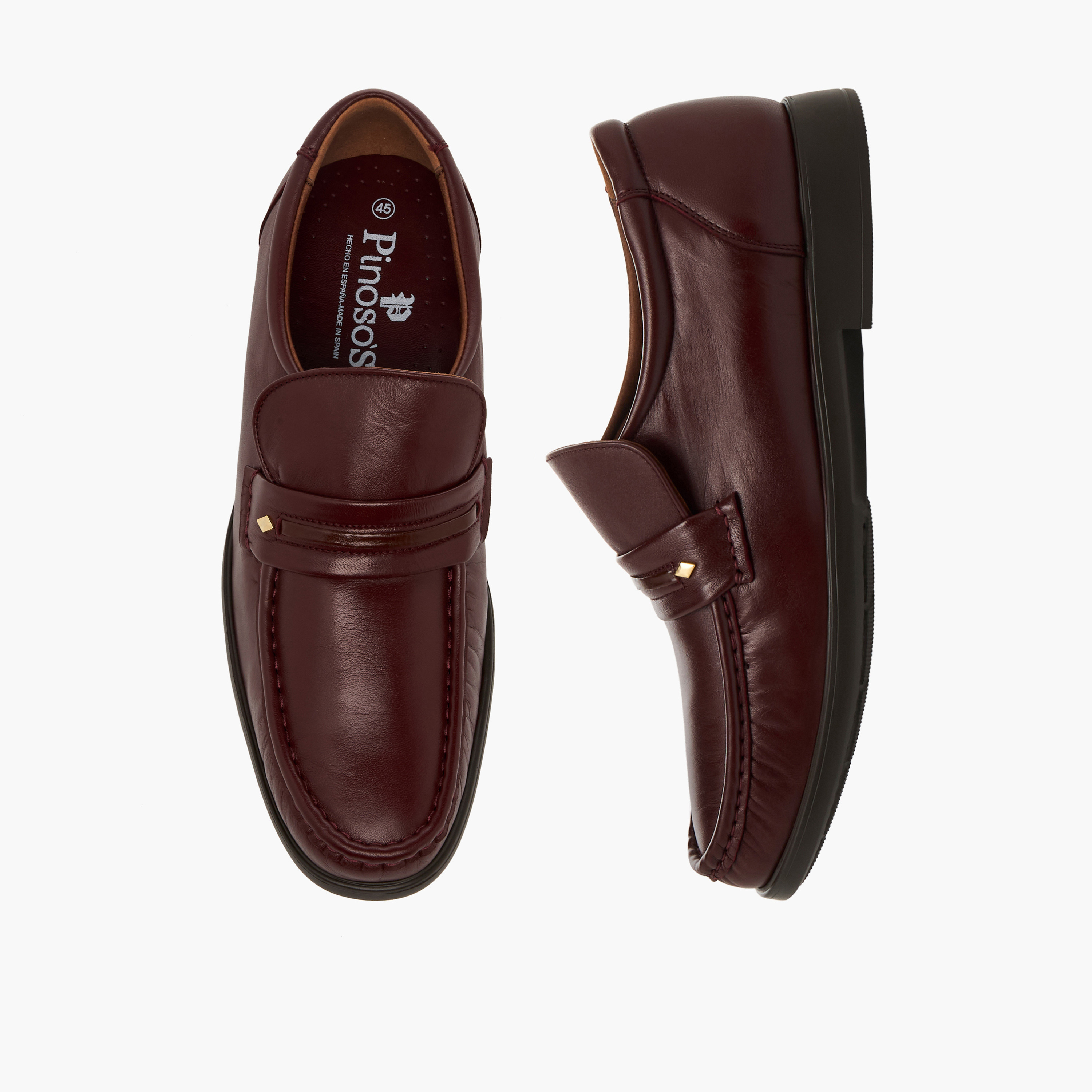 Pinosos Men Genuine Leather Slip-On Loafers-men-shoes-loafersandmoccasins-image-1